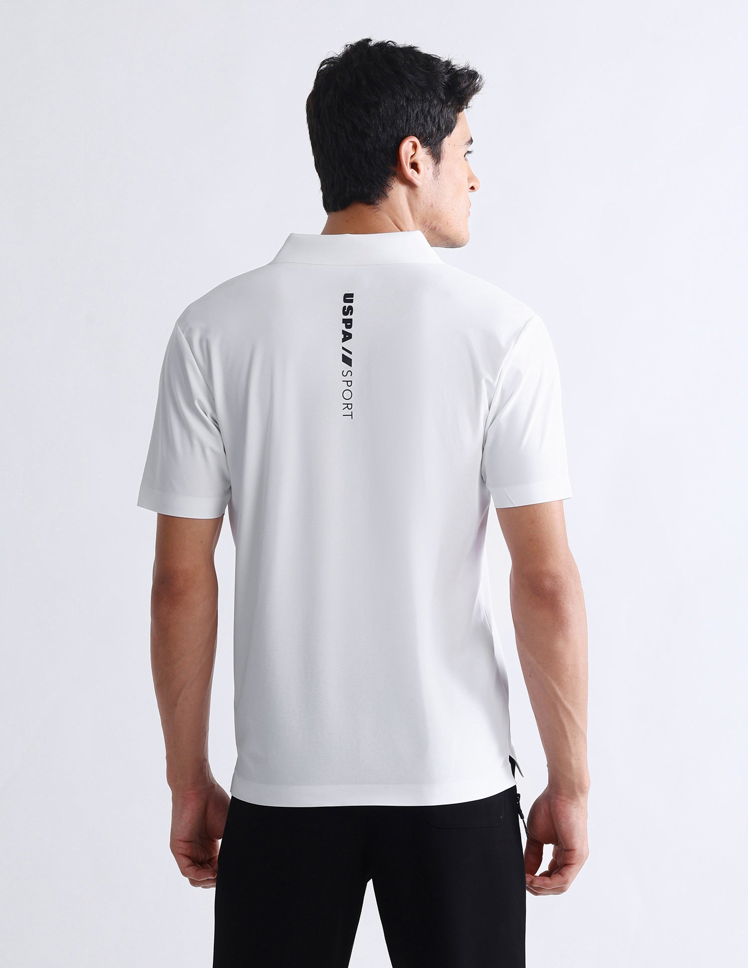 Solid Slim Fit Polo Shirt White - U.S. Polo Assn. India | Large