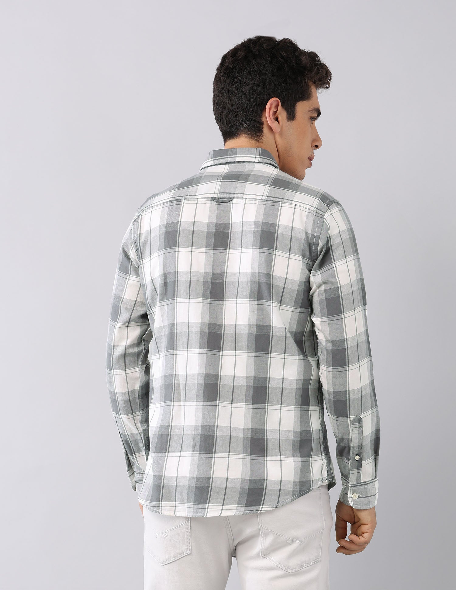 Pure Cotton Regular Fit Shirt Grey - U.S. Polo Assn. India | Large