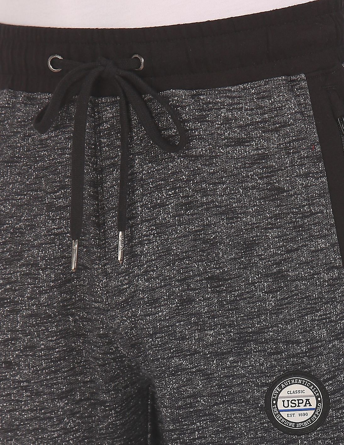 Comfort Fit Solid I680 Joggers - Pack Of 1 Black - U.S. POLO ASSN. | Large