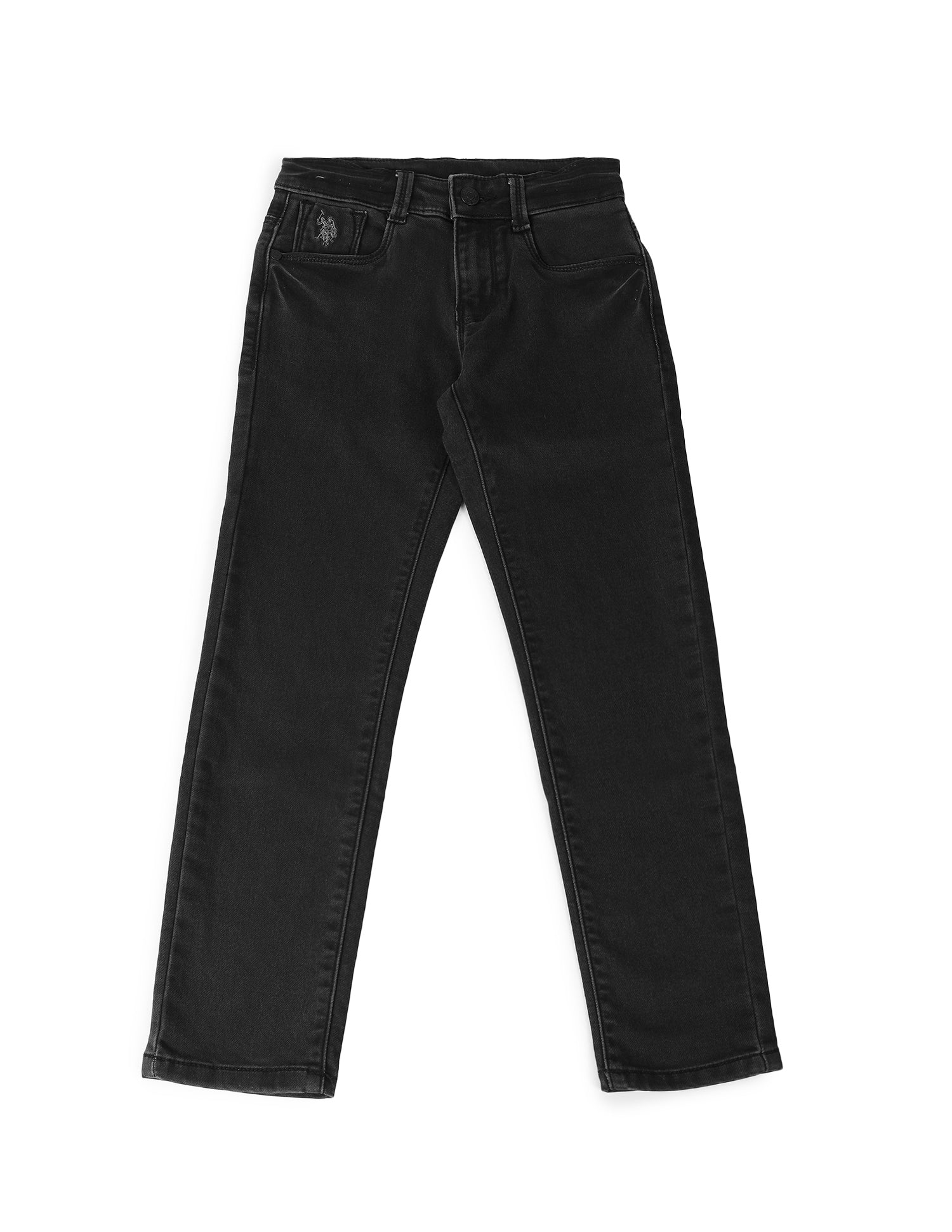 Boys Slim Fit Black Jeans Black - U.S. POLO ASSN. | Large