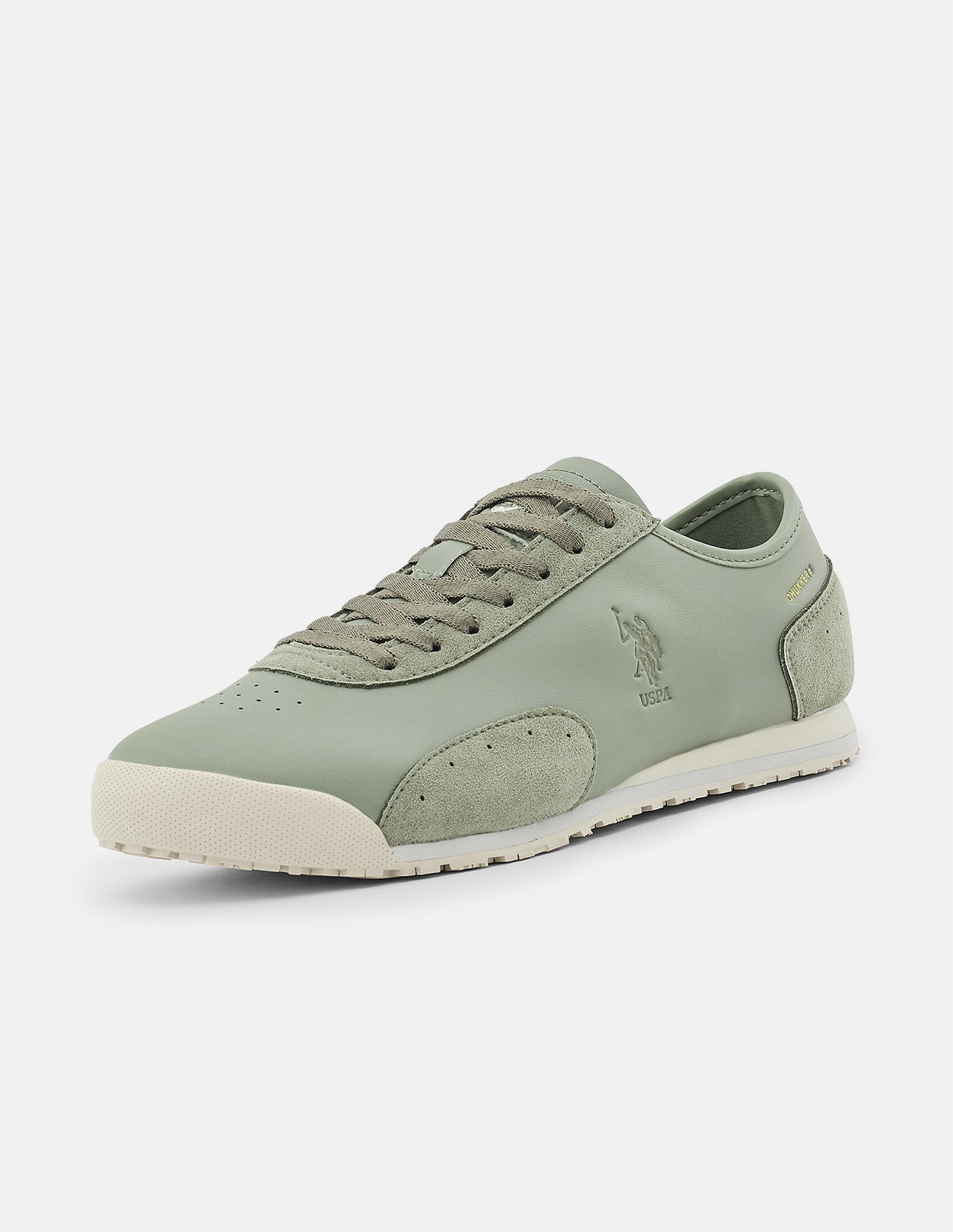 Round Toe Chukker 6 Suede Sneakers Light Olive - U.S. Polo Assn. India | Large