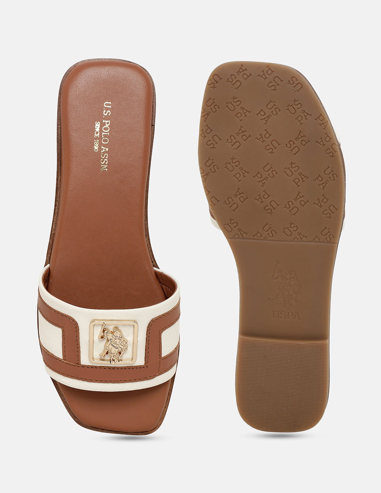 Veylisse Square Toe Flats Tan - U.S. Polo Assn. India | Large