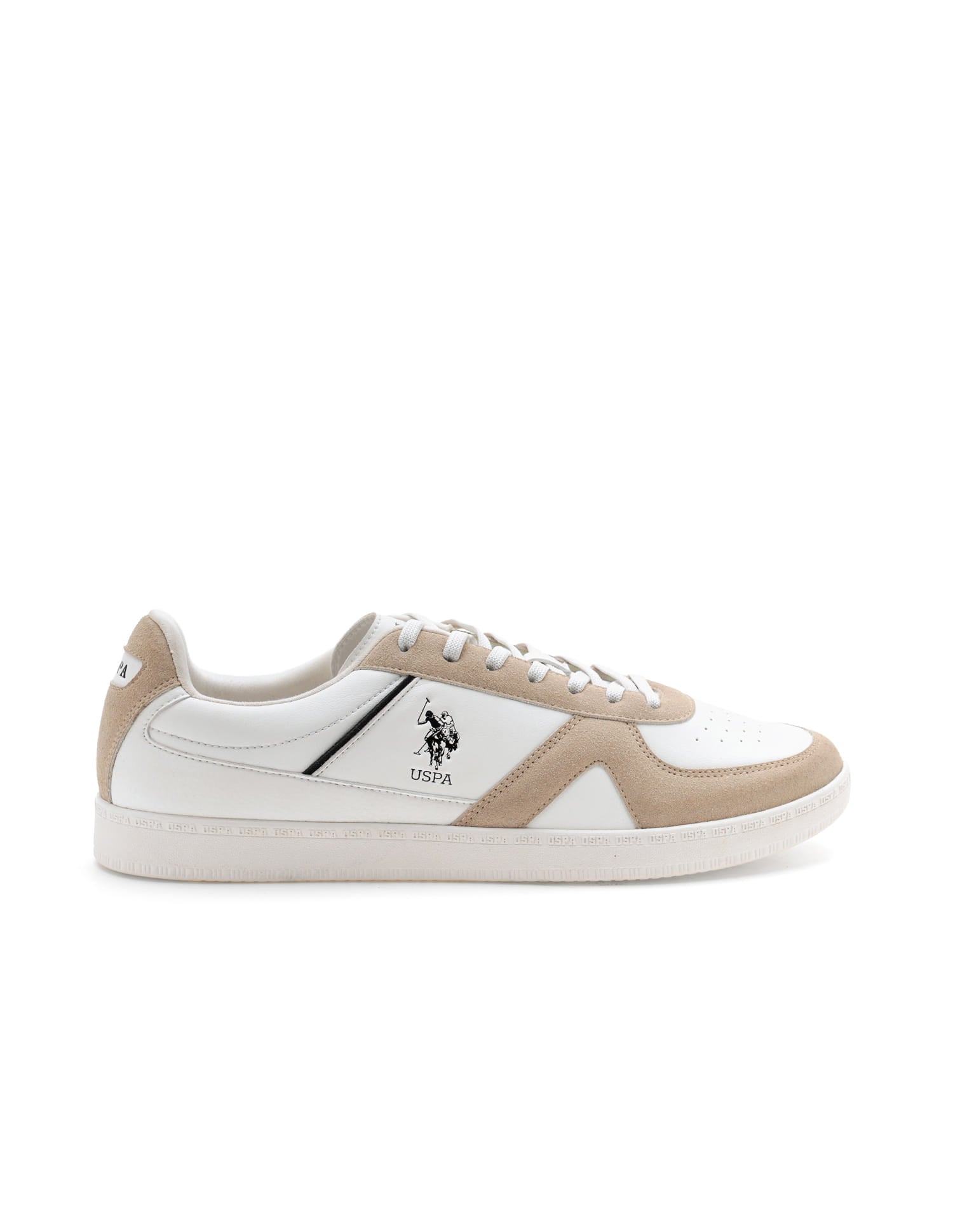 Men Jorge Colourblocked Sneakers White - U.S. Polo Assn. India | Large