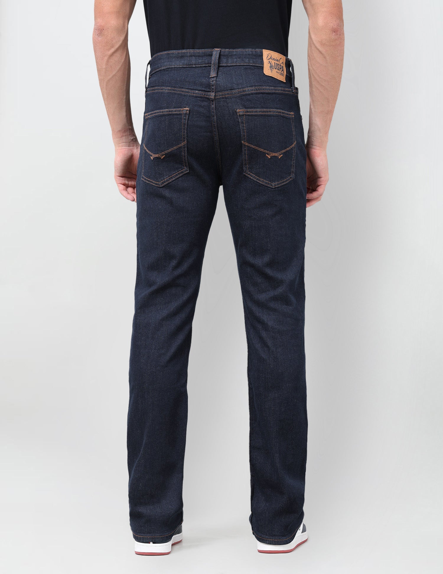 Harold Slim Straight Fit Blue Jeans Dark Indigo - U.S. Polo Assn. India | Large