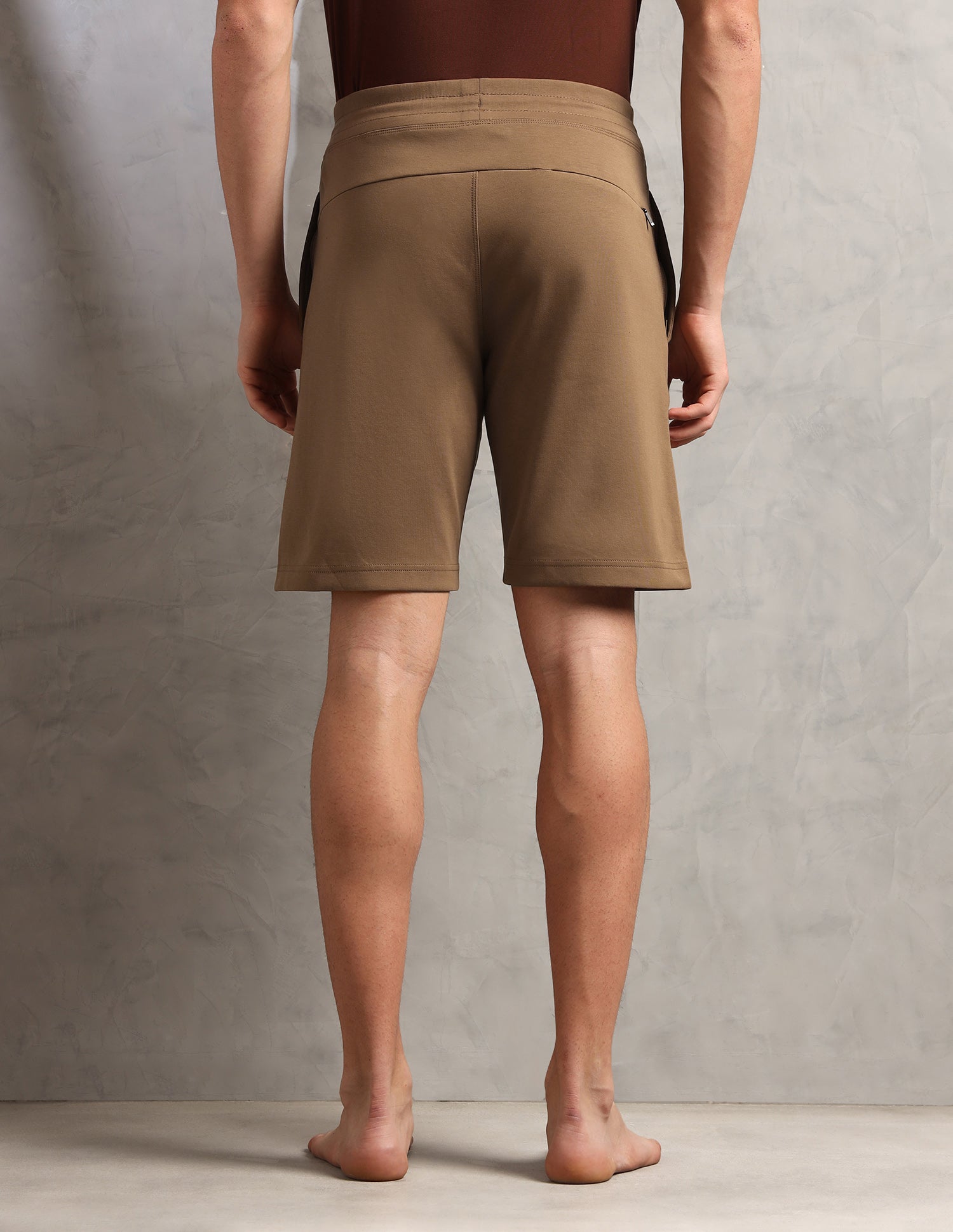 Mid Rise Comfort Fit PS003-PL Lounge Shorts - Pack Of 1 Malt Ball - U.S. Polo Assn. India | Large