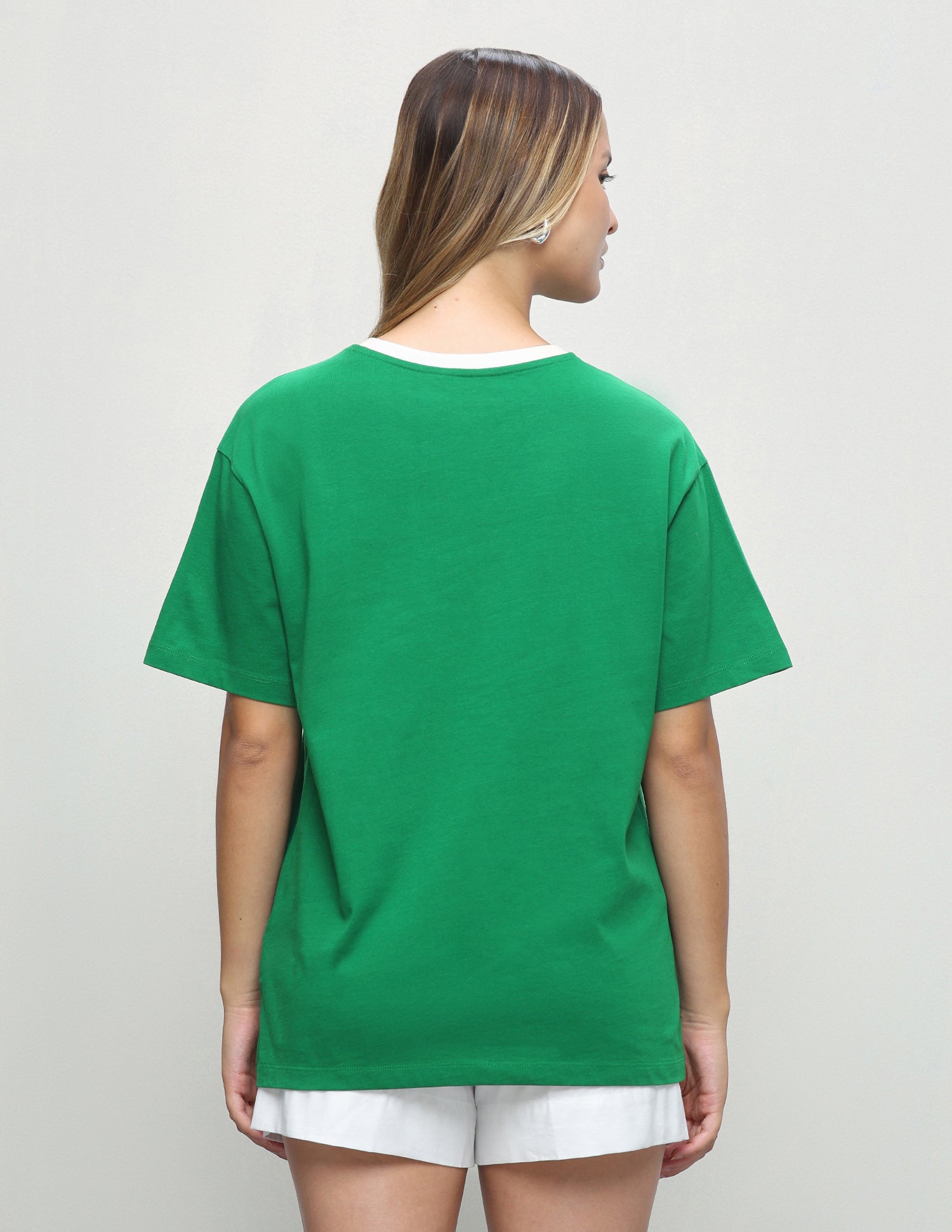 Graphic Brand Printed Oversized Fit T-Shirt Green - U.S. Polo Assn. India | Large