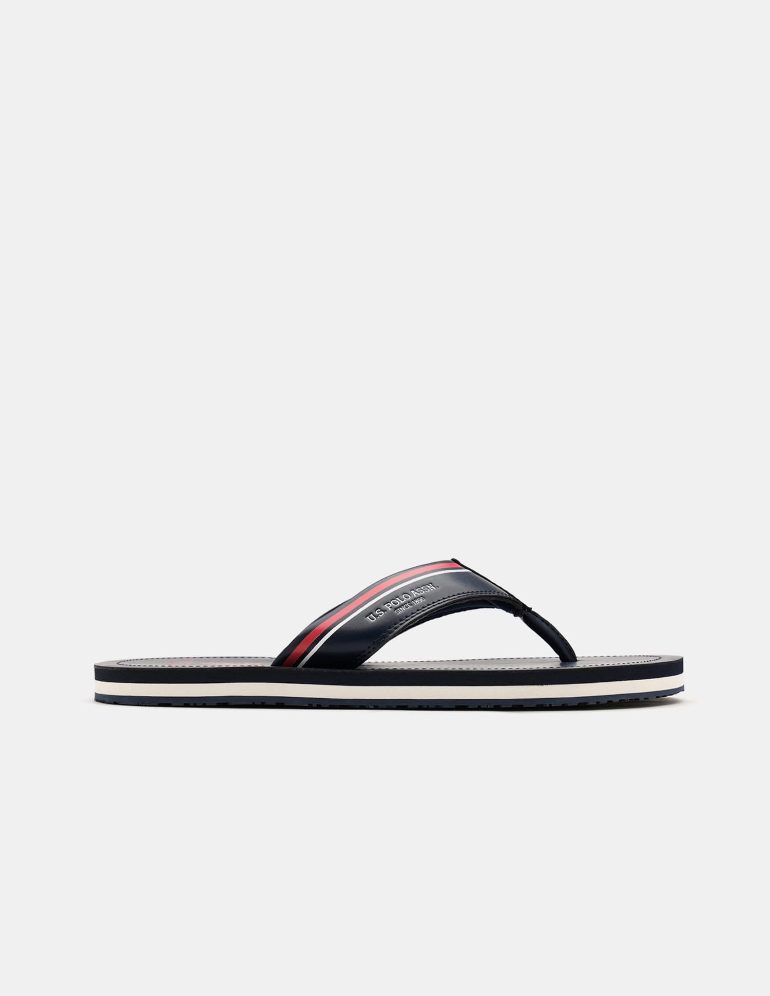 Men Nesta Striped Flip Flops Navy - U.S. Polo Assn. India | Large
