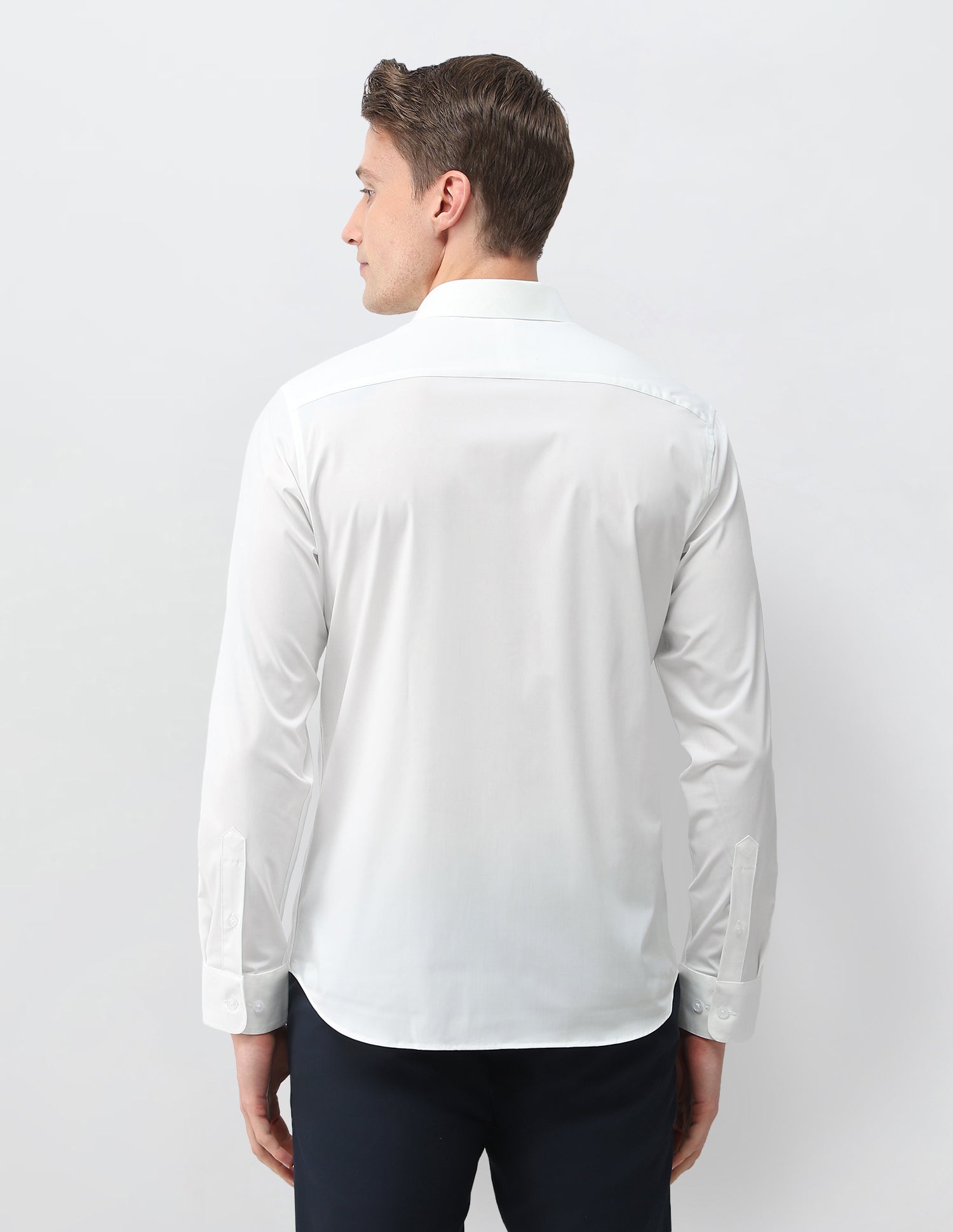 Aeris Solid Regular Fit Shirt White - U.S. Polo Assn. India | Large