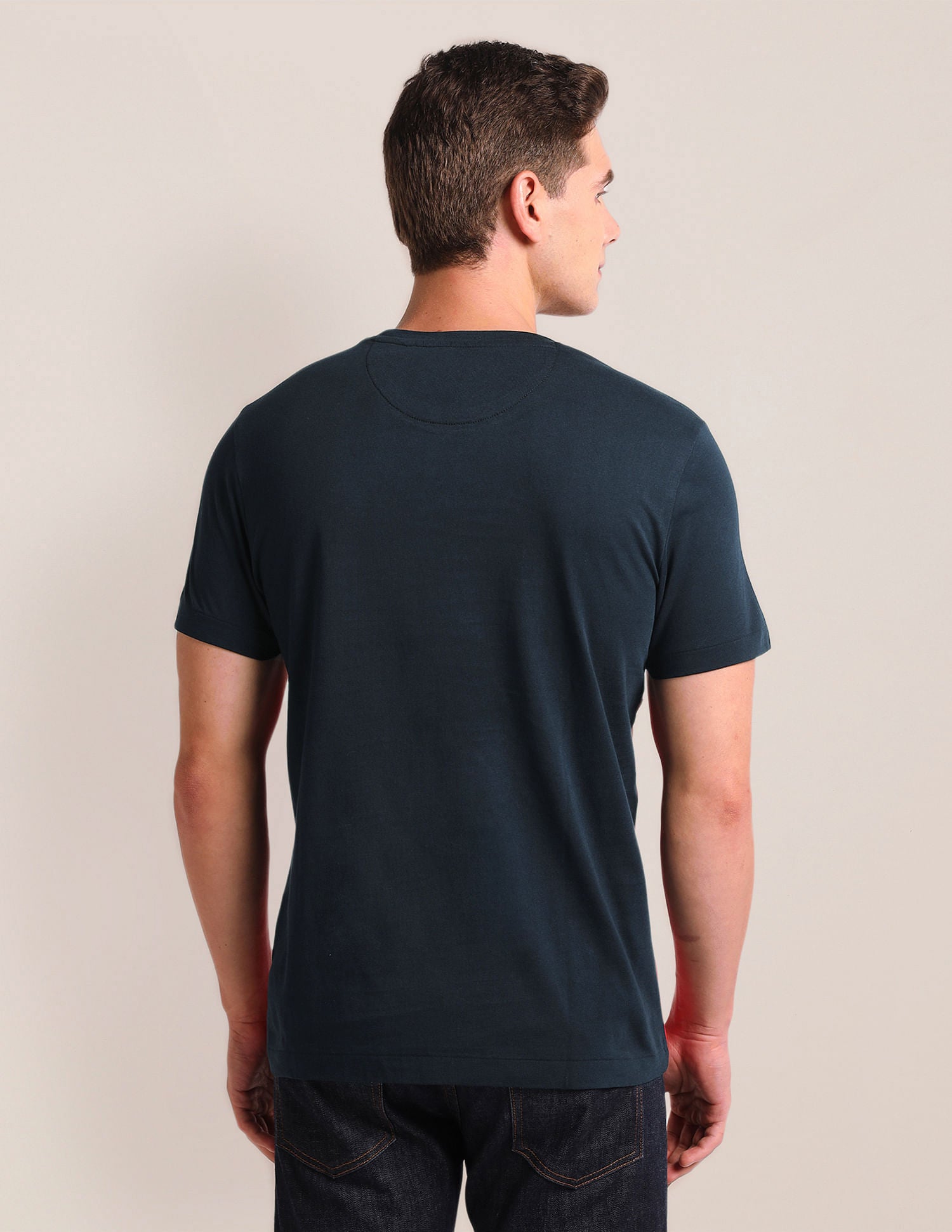 Colour Block Slim Fit T-Shirt Navy - U.S. POLO ASSN. | Large