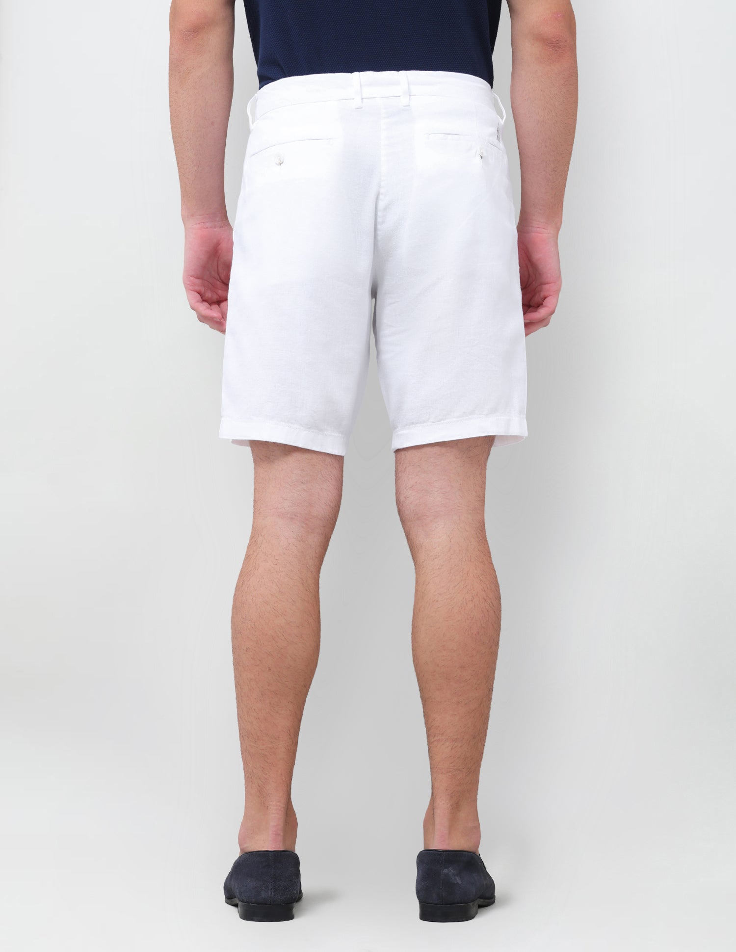 Solid Slim Fit Chino Shorts White - U.S. Polo Assn. India | Large