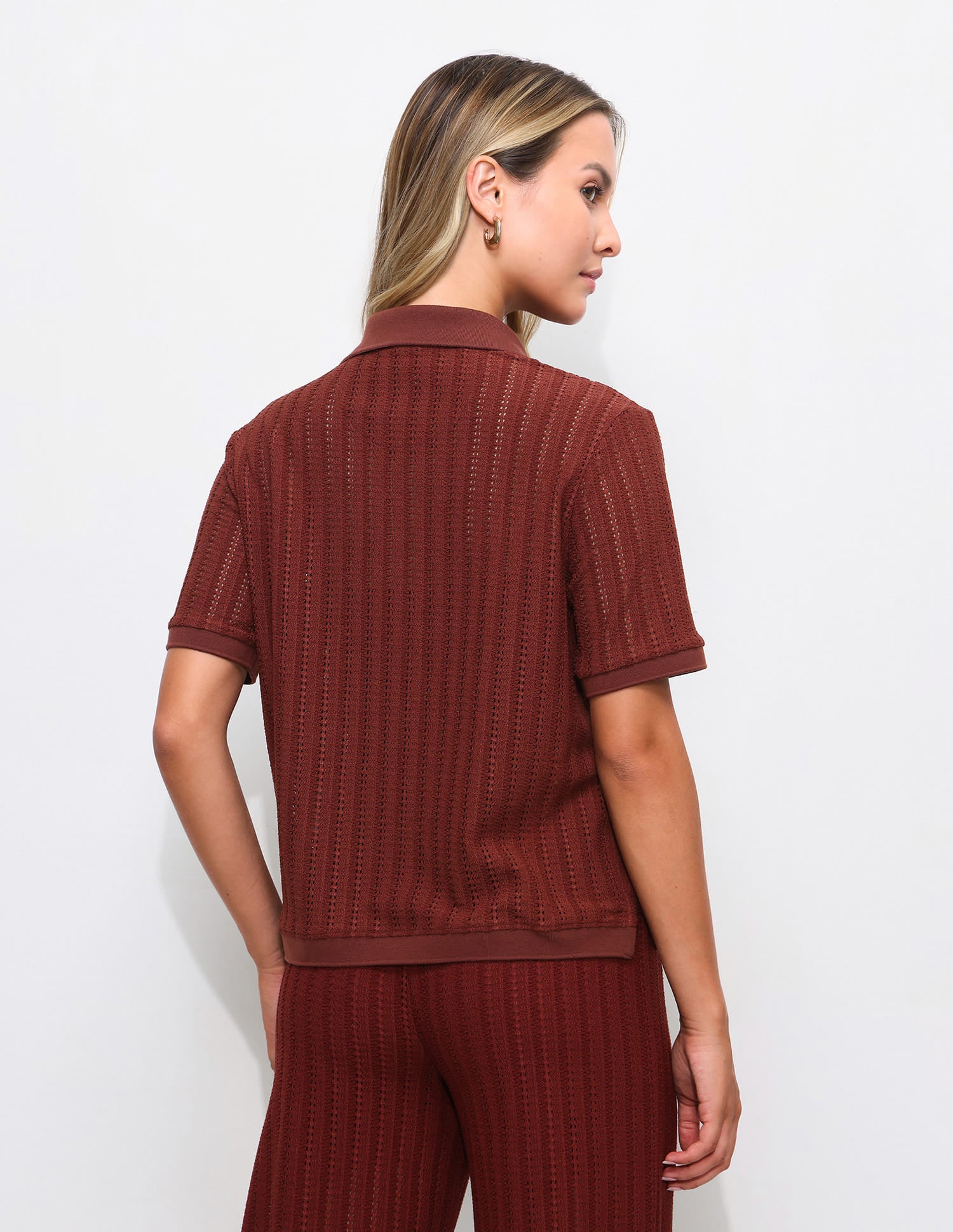 Textured Boxy Fit Shirt Orange - U.S. Polo Assn. India | Large