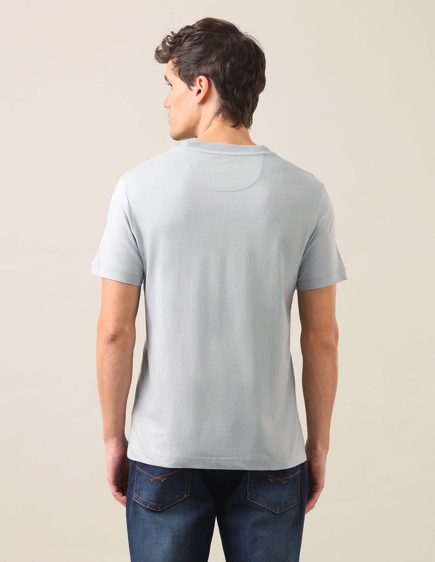 Graphic Printed Regular Fit T-Shirt Grey - U.S. Polo Assn. India | Large