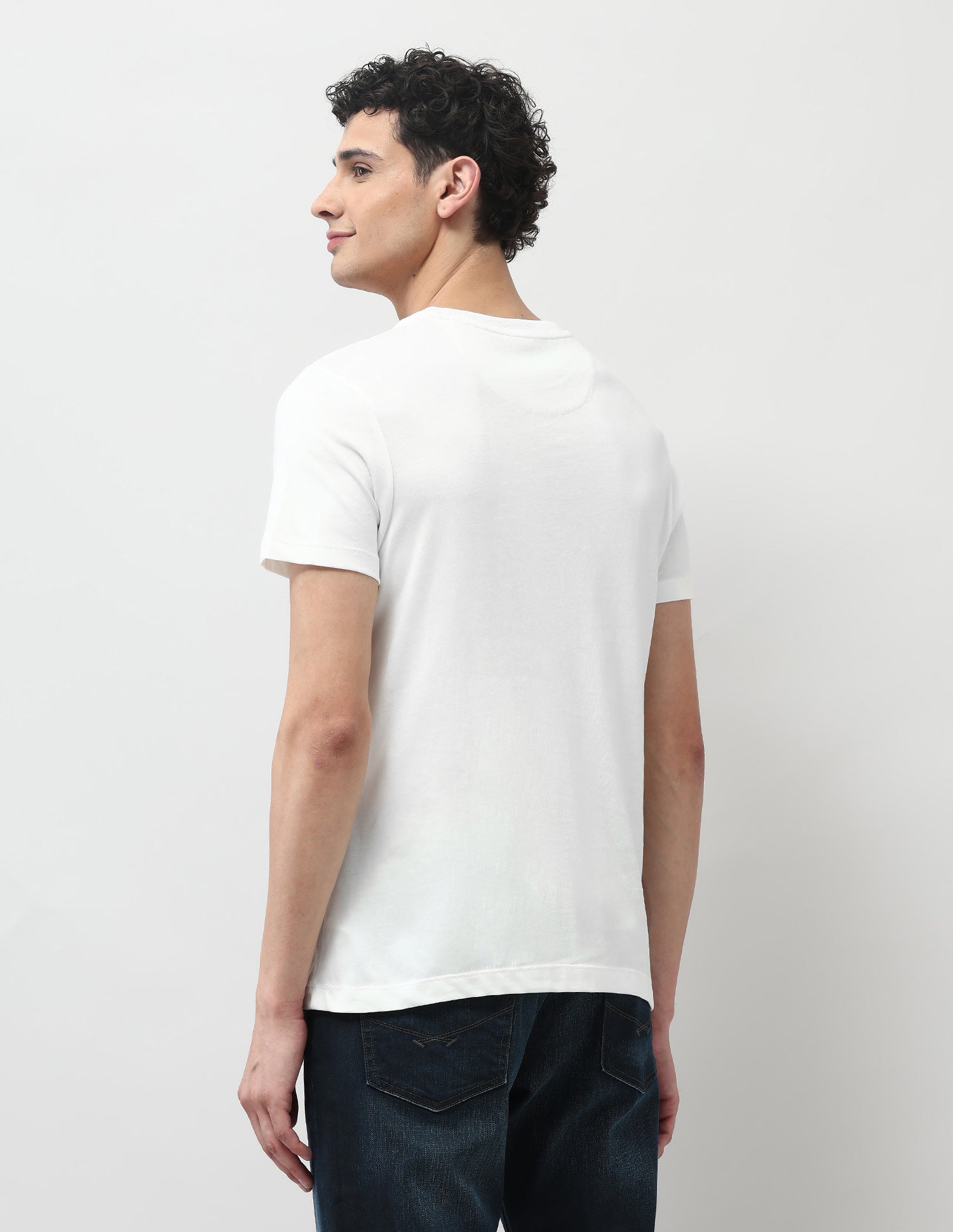 Pure Cotton Muscle Fit T-Shirt Ivory - U.S. POLO ASSN. | Large