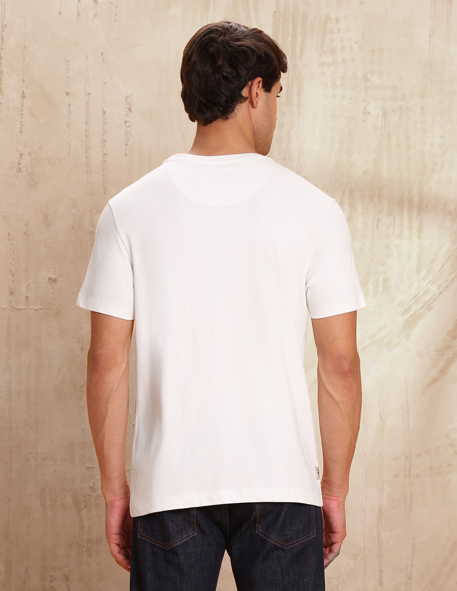 Graphic Brand Printed Muscle Fit T-Shirt Ivory - U.S. POLO ASSN. | Large