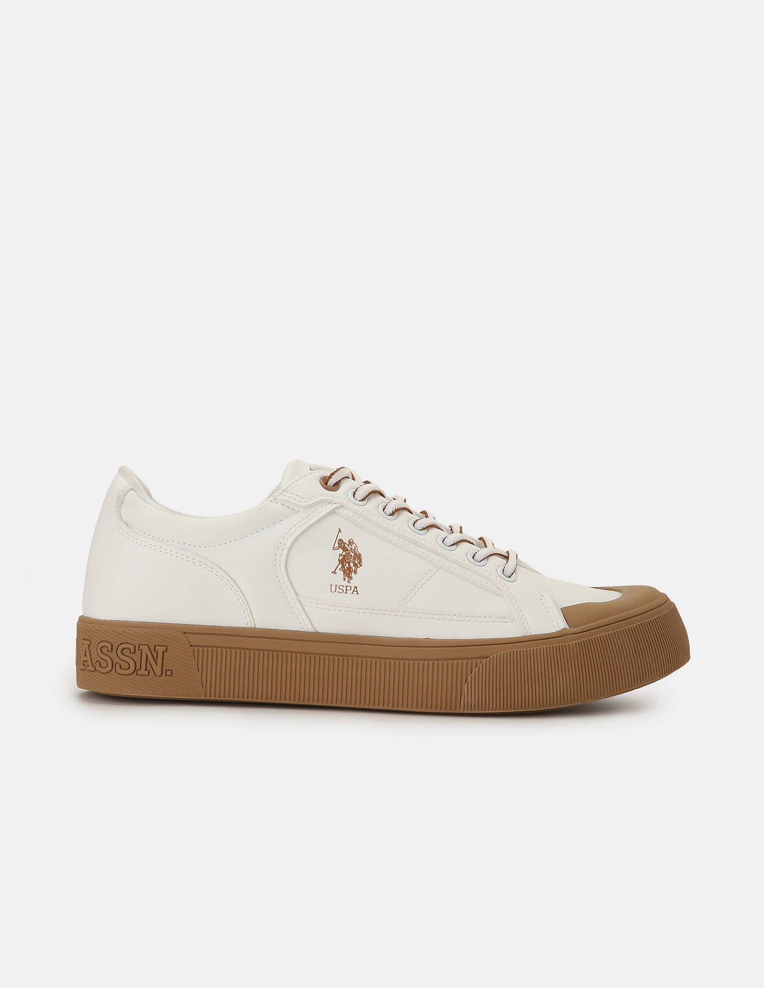 Men Ruben 2.0 Colour Blocked Sneakers Off White - U.S. Polo Assn. India | Large