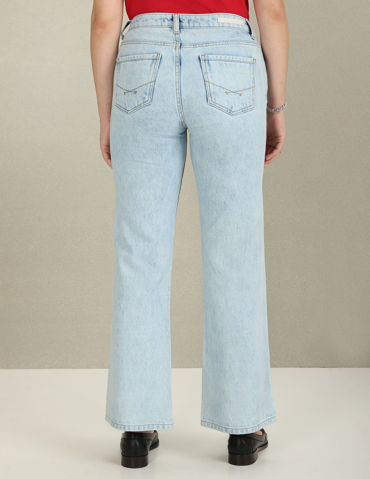 Bootcut Mid Rise Jeans Light Blue - U.S. Polo Assn. India | Large