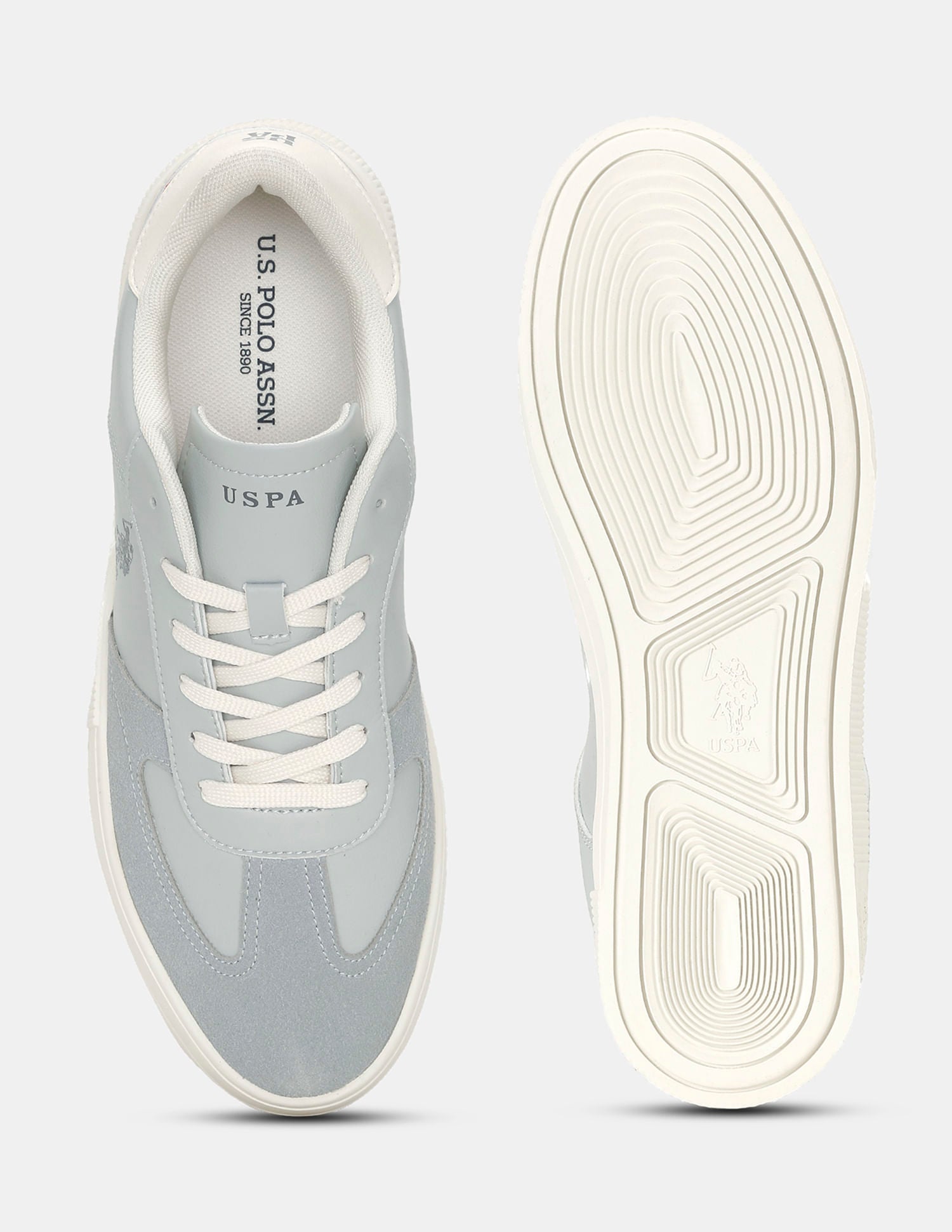 Men Colour Blocked Palfrey Sneakers Grey - U.S. POLO ASSN. | Large