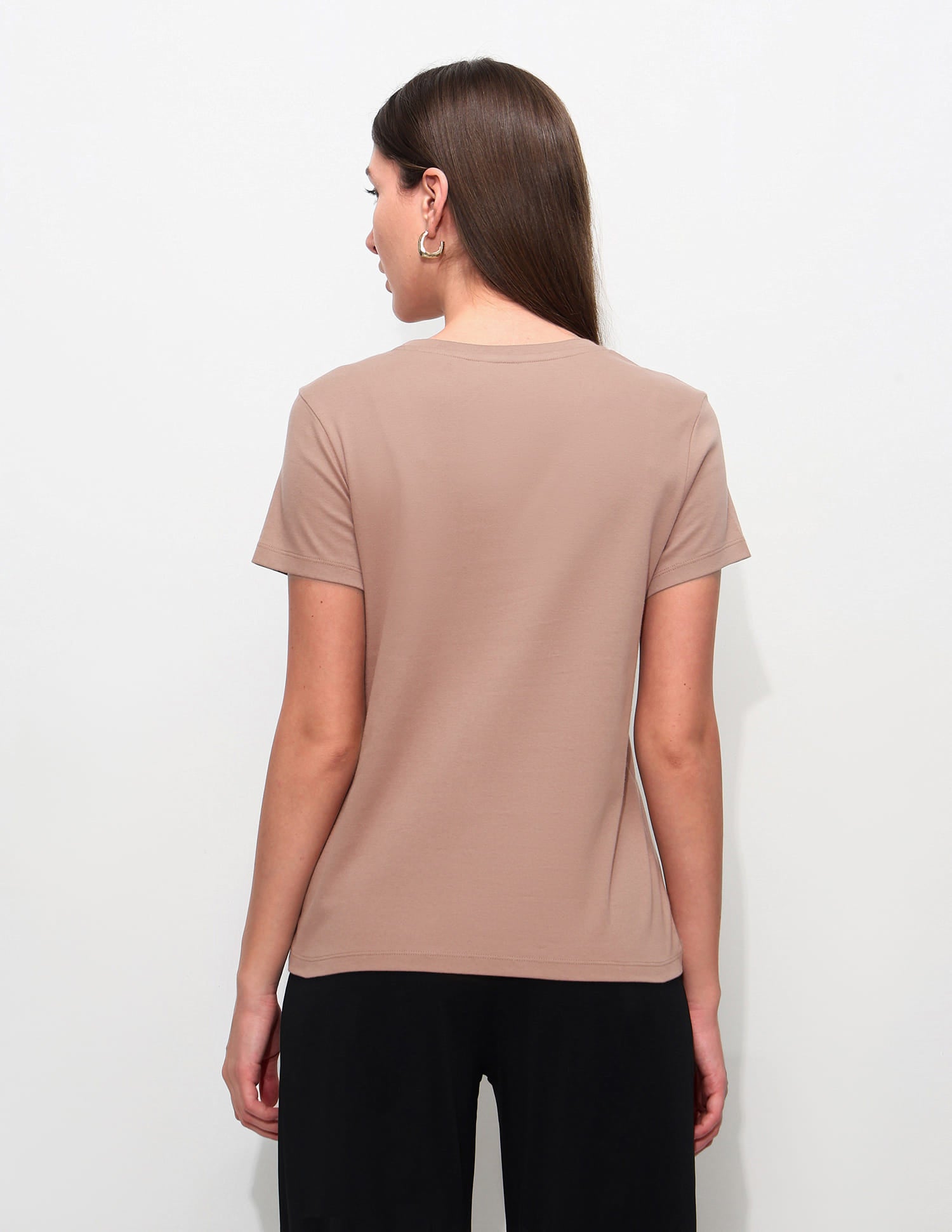 Regular Fit Brand Printed T-Shirt Taupe - U.S. Polo Assn. India | Large