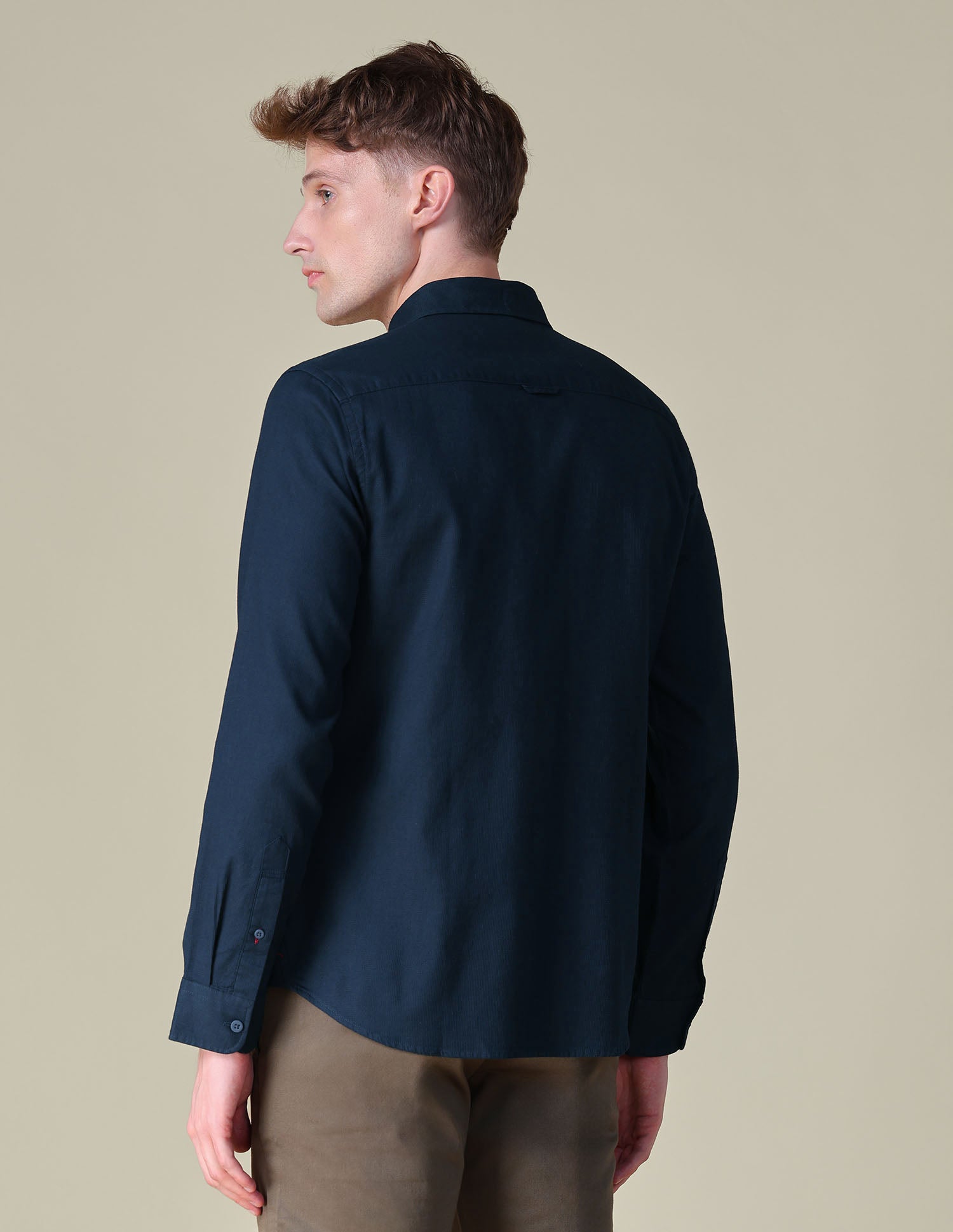 Dobby Textured Shirt Navy - U.S. POLO ASSN. | Large