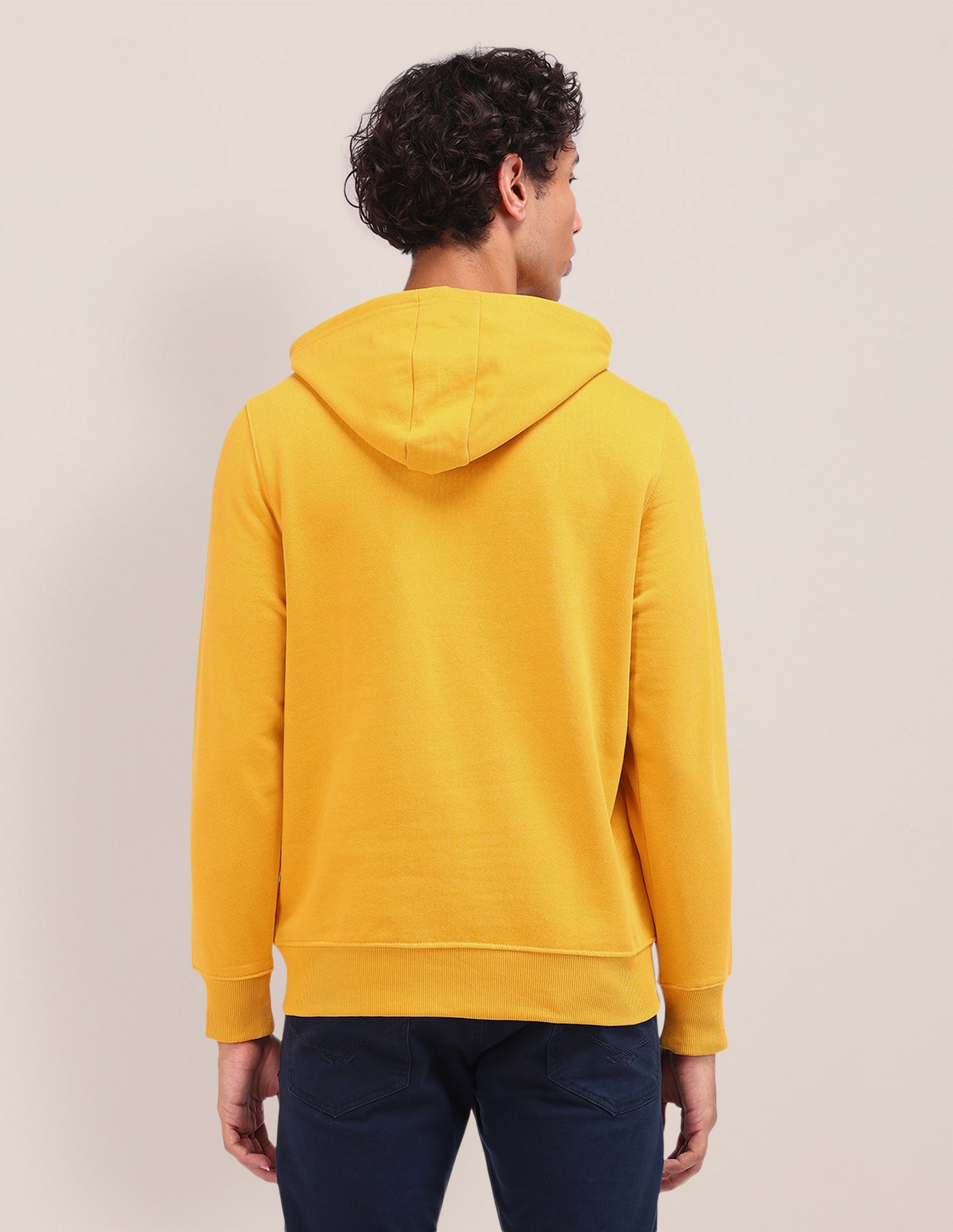 Brand Printed Regular Fit Sweatshirt Mustard - U.S. POLO ASSN. | Large