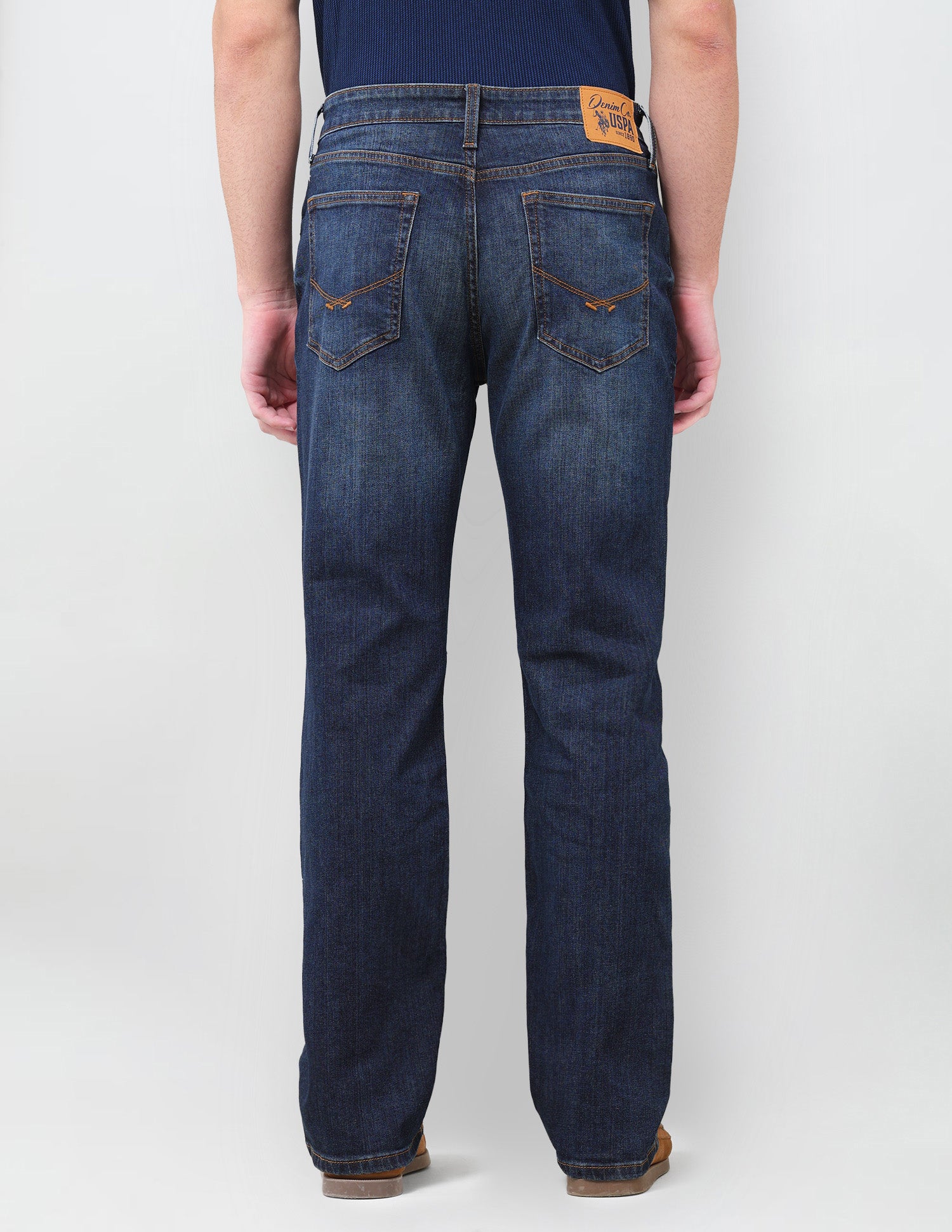 Connor Bootcut Fit Blue Jeans Mid Blue - U.S. Polo Assn. India | Large