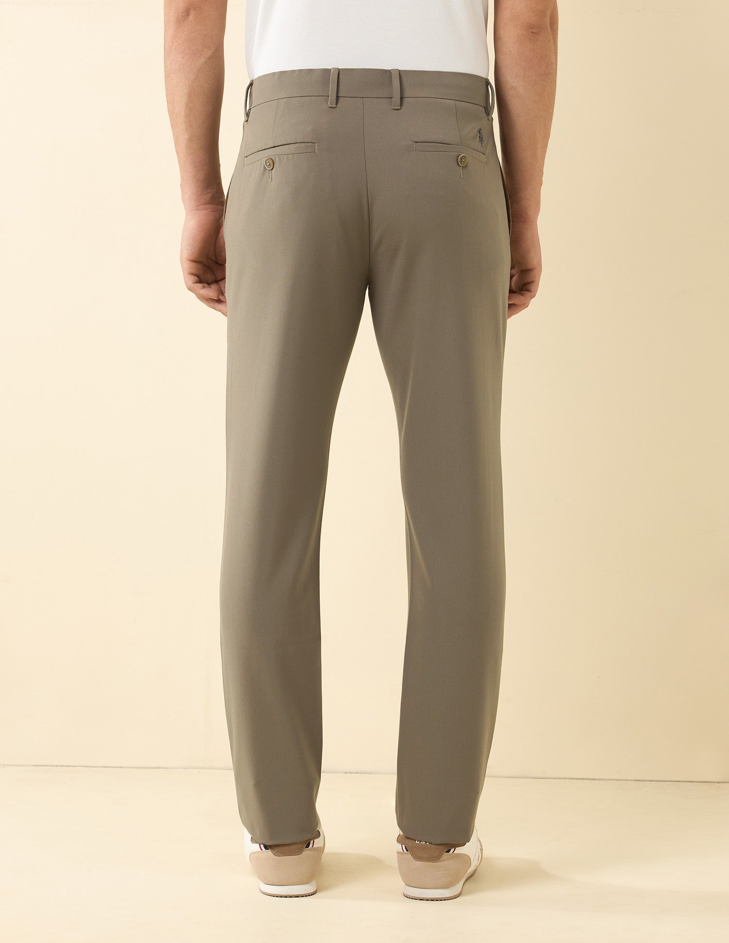 Bi Stretch Austin Slim Fit Chinos Khaki - U.S. POLO ASSN. | Large