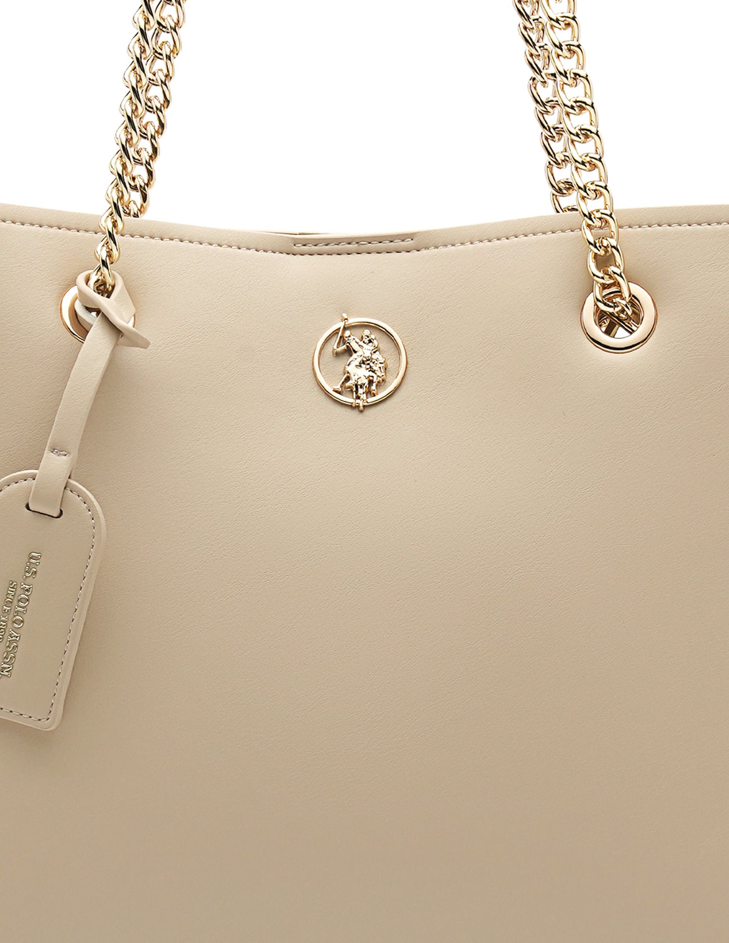 Gabby Solid Tote Bag Nude - U.S. POLO ASSN. | Large