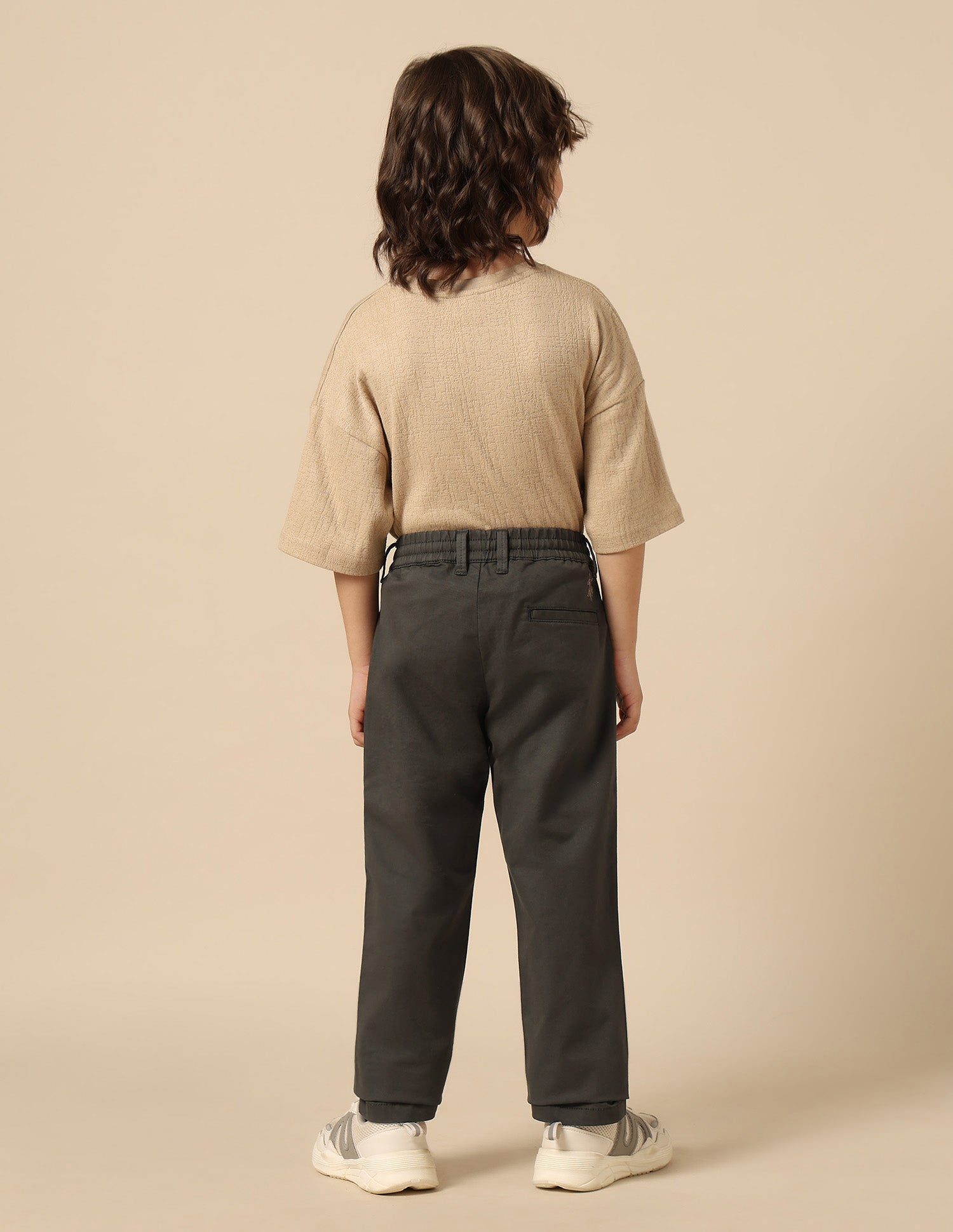 Boys Twill Regular Fit Trousers Dark Olive - U.S. POLO ASSN. | Large