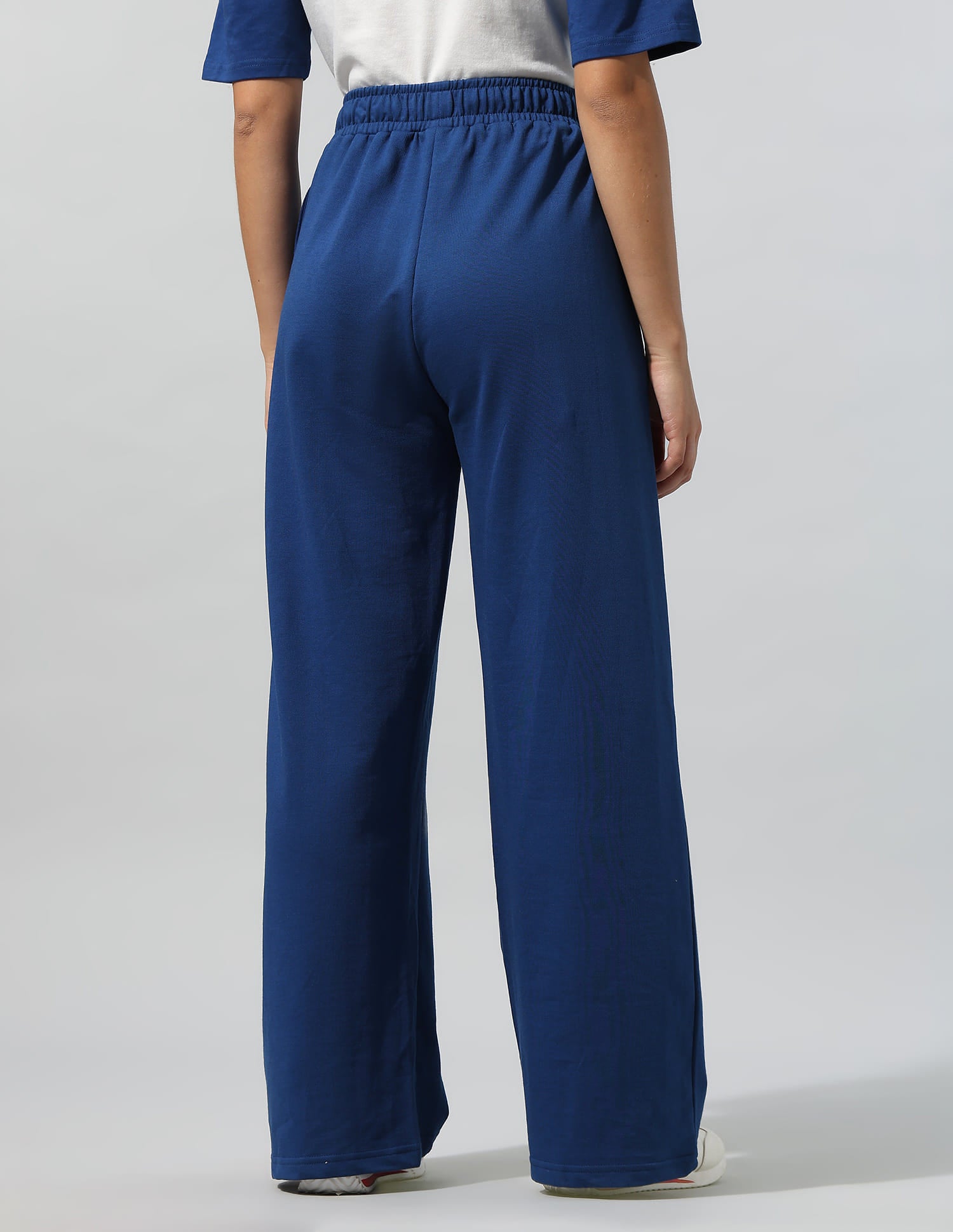 High Rise Wide Leg Trousers Blue - U.S. Polo Assn. India | Large