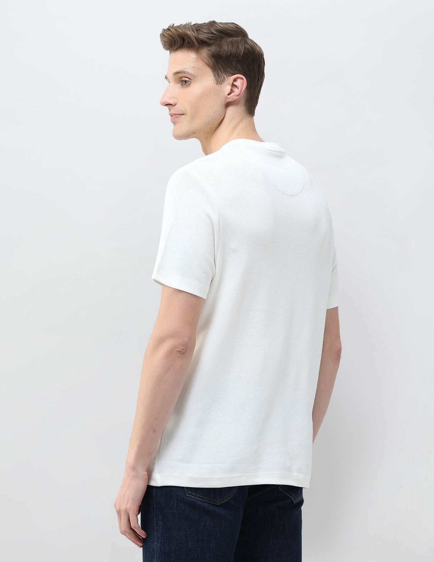 Motel On The Coast Muscle Fit T-Shirt Ivory - U.S. Polo Assn. India | Large