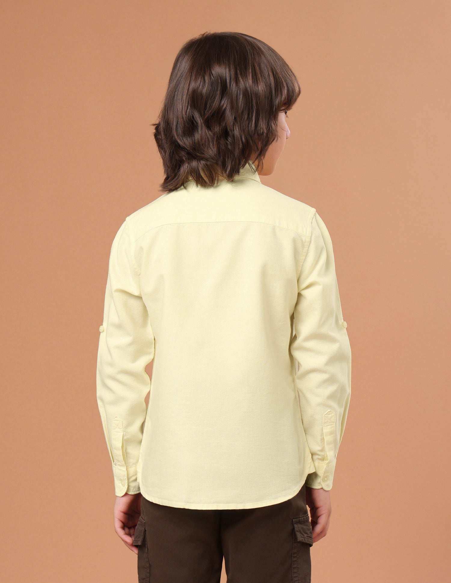 Colourblocked Oxford Shirt Yellow - U.S. Polo Assn. India | Large