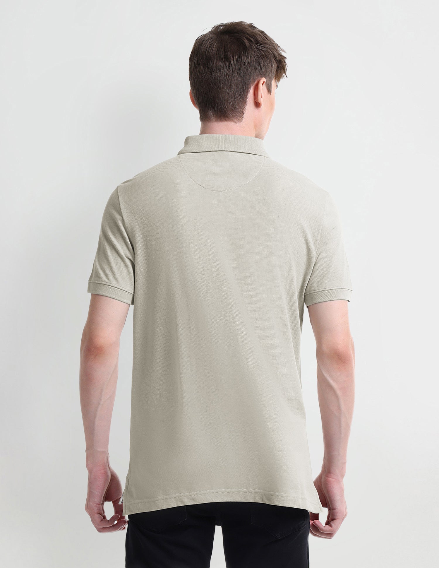Typography Regular Fit Polo Shirt Grey - U.S. Polo Assn. India | Large