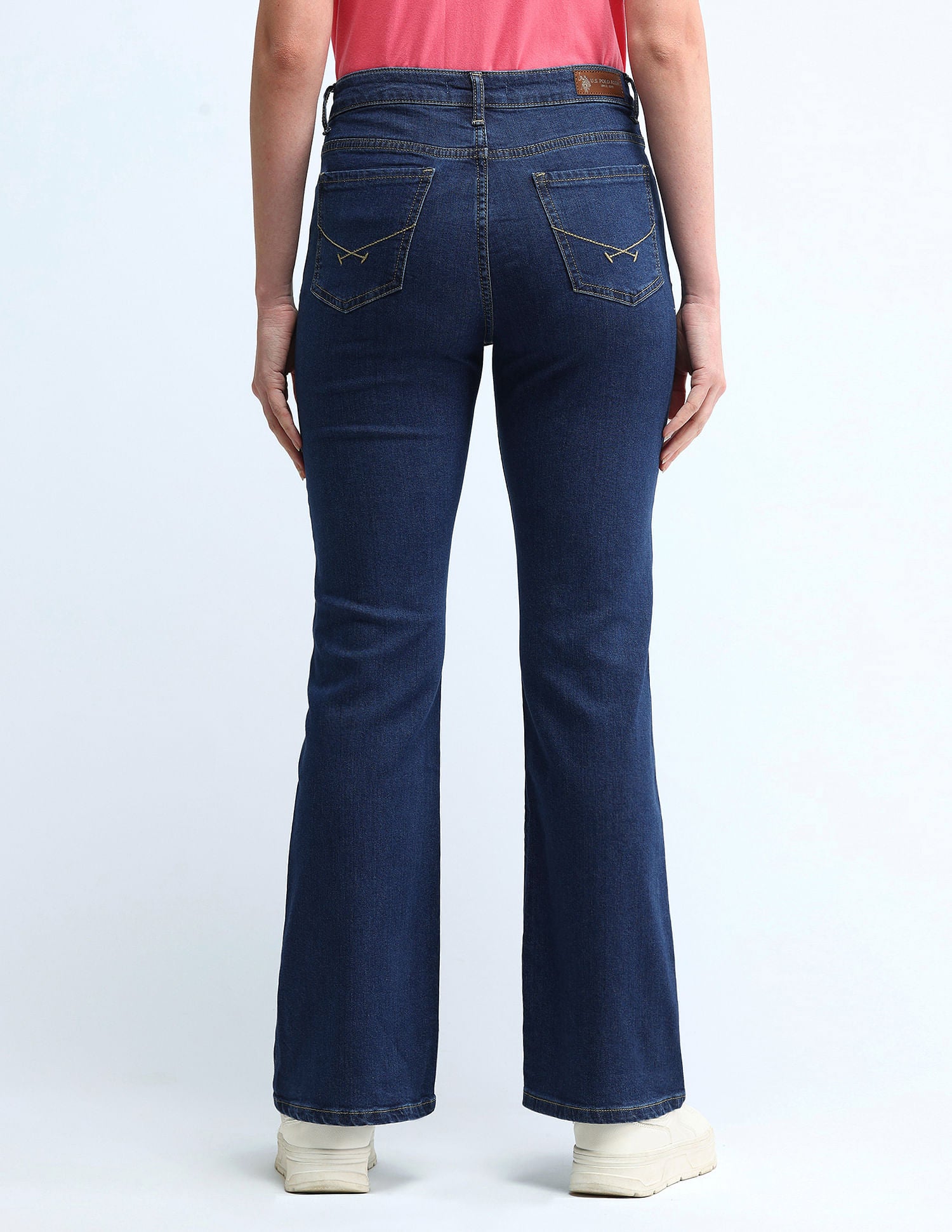 Mid Rise Bootcut Jeans Dark Blue - U.S. POLO ASSN. | Large