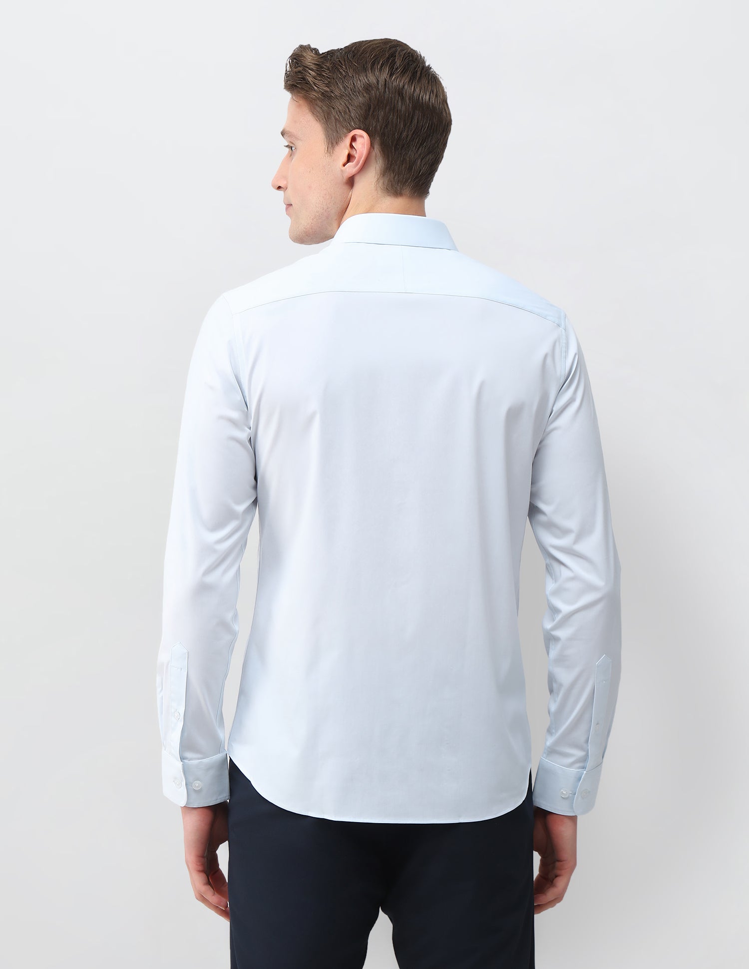 Aeris Solid Regular Fit Shirt Light Blue - U.S. Polo Assn. India | Large