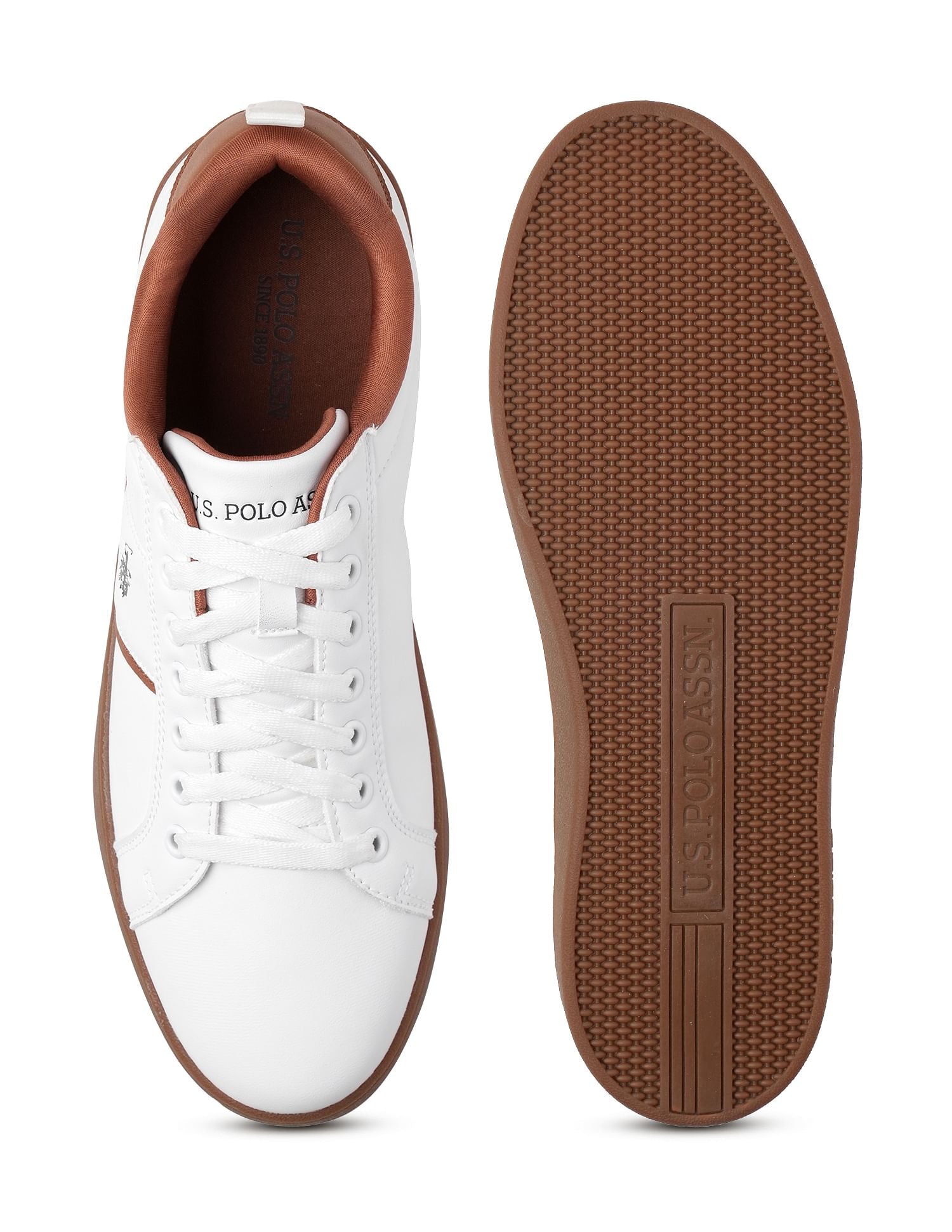 Dorim Solid Casual Sneakers Off White - U.S. Polo Assn. India | Large