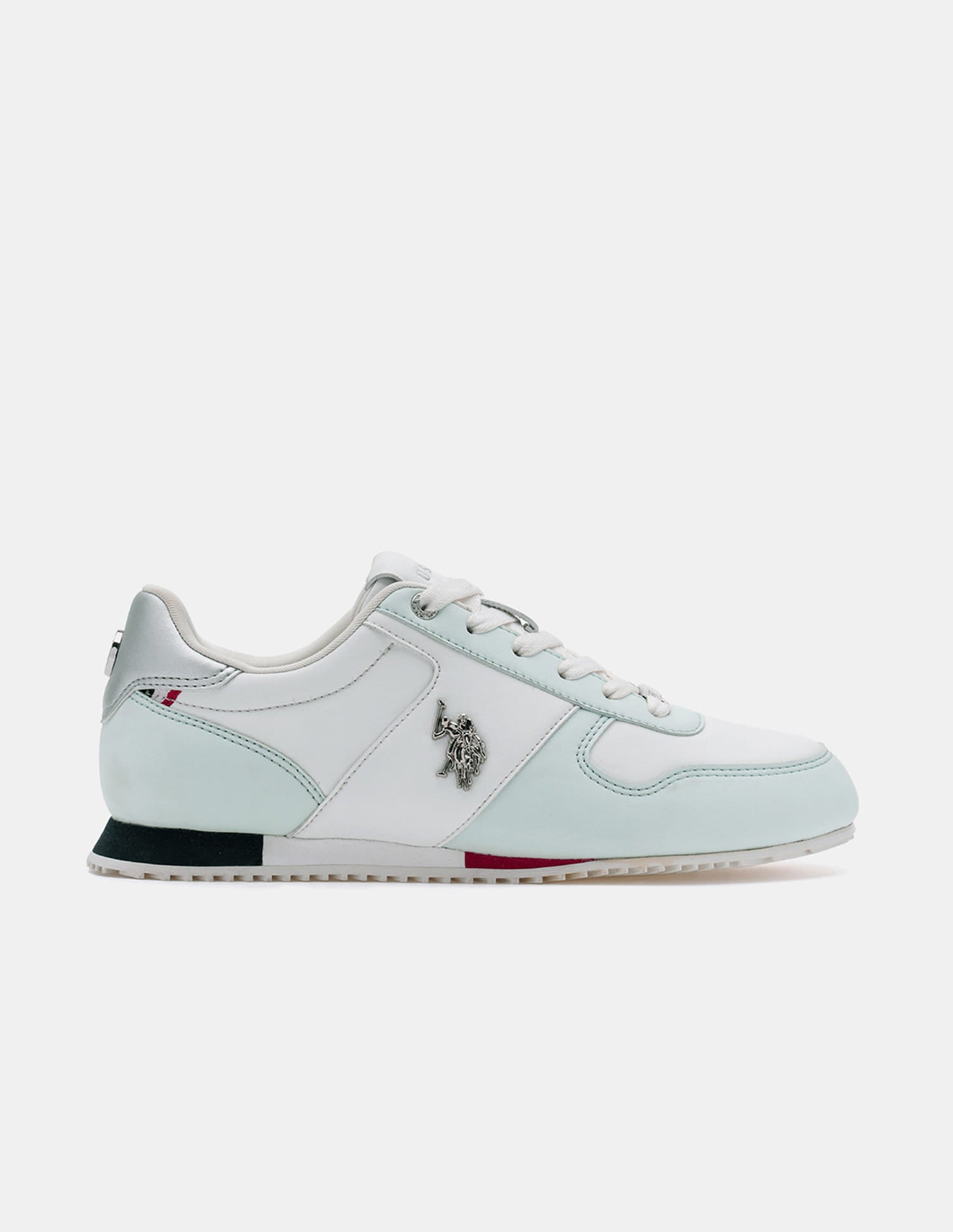 Women Sorrento 2.0 Colourblocked Sneakers Light Green - U.S. Polo Assn. India | Large