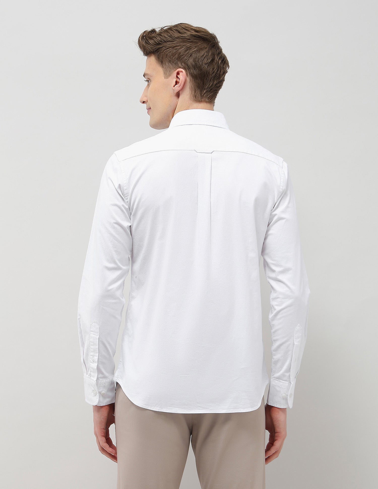 Tailored Fit Oxford Shirt White - U.S. Polo Assn. India | Large