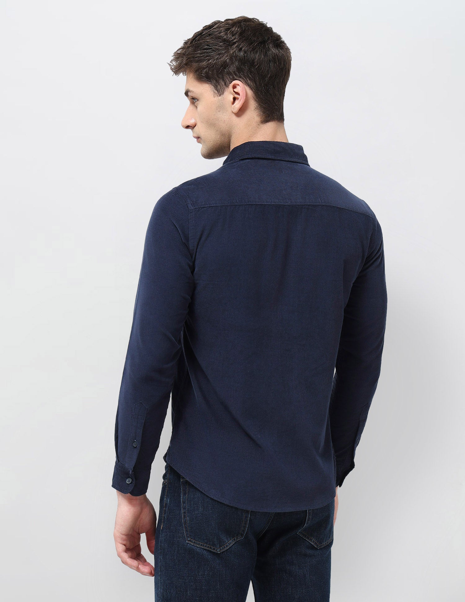 Corduroy Regular Fit Shirt Navy - U.S. POLO ASSN. | Large