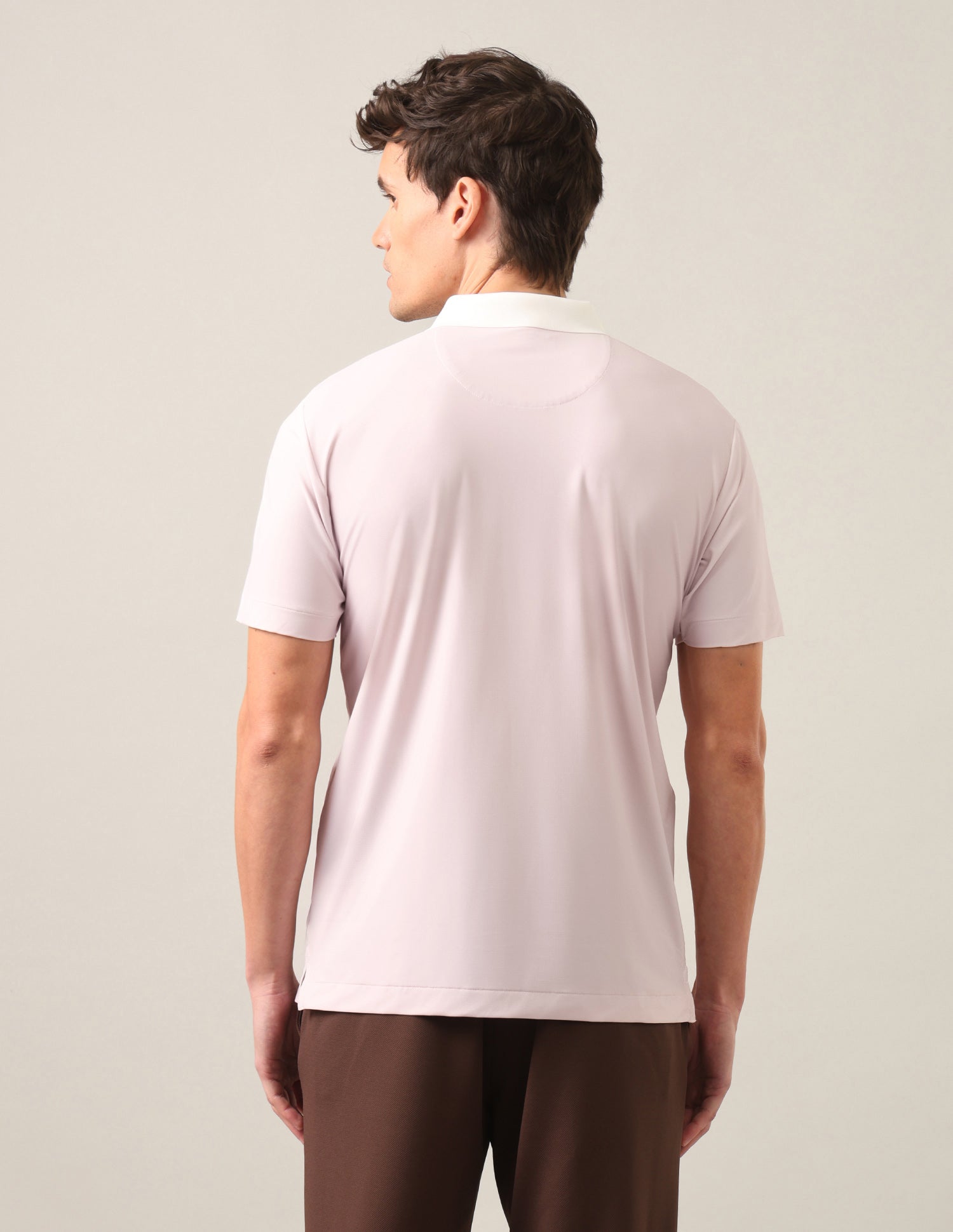 Solid Slim Fit Polo Shirt Pink - U.S. Polo Assn. India | Large
