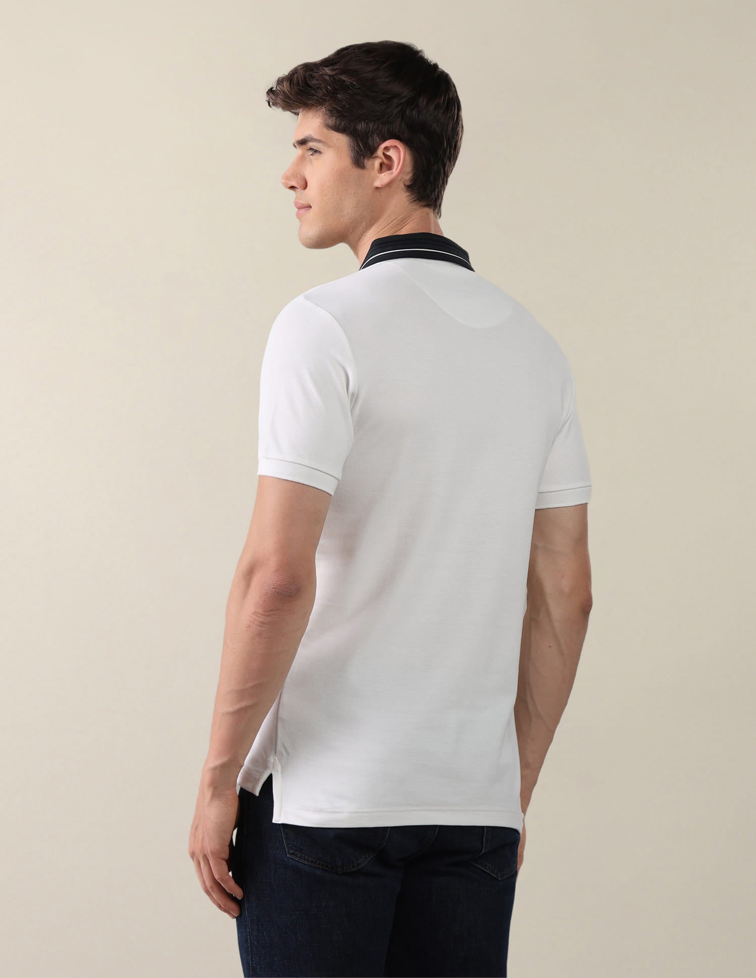 Solid Slim Fit Polo Shirt White - U.S. Polo Assn. India | Large