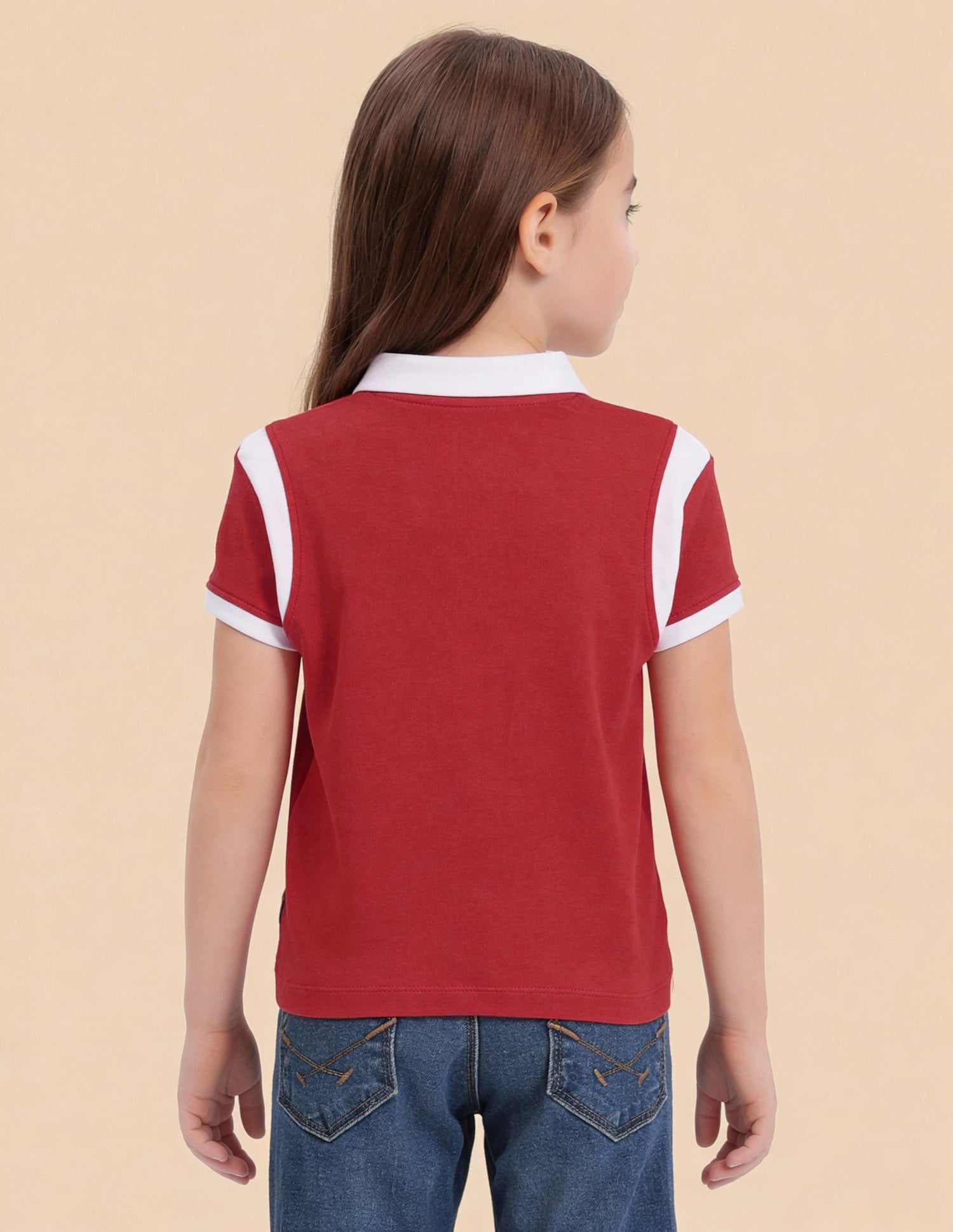 Solid Regular Fit Top Red - U.S. Polo Assn. India | Large