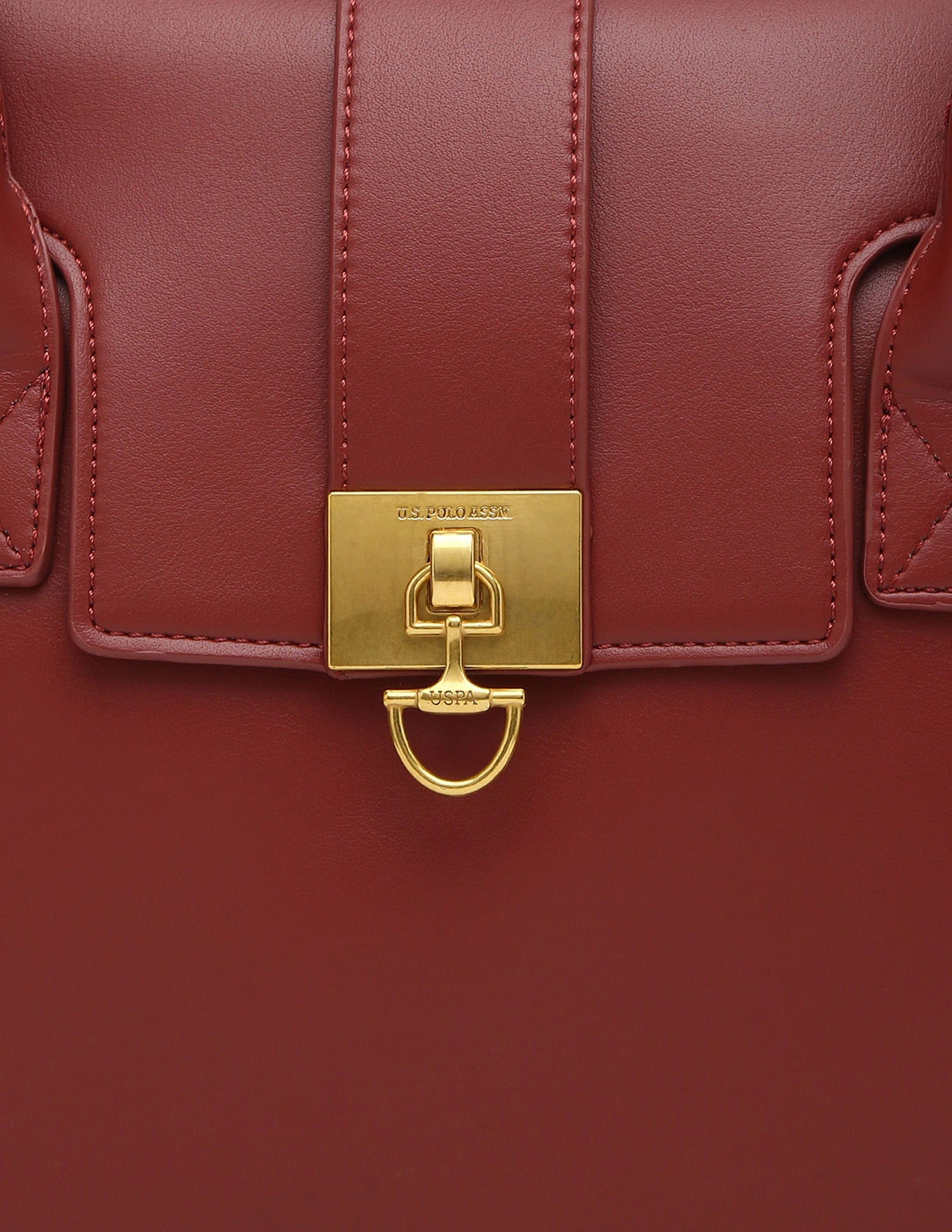 Women Aspen Satchel Bag Wine - U.S. POLO ASSN. | Large