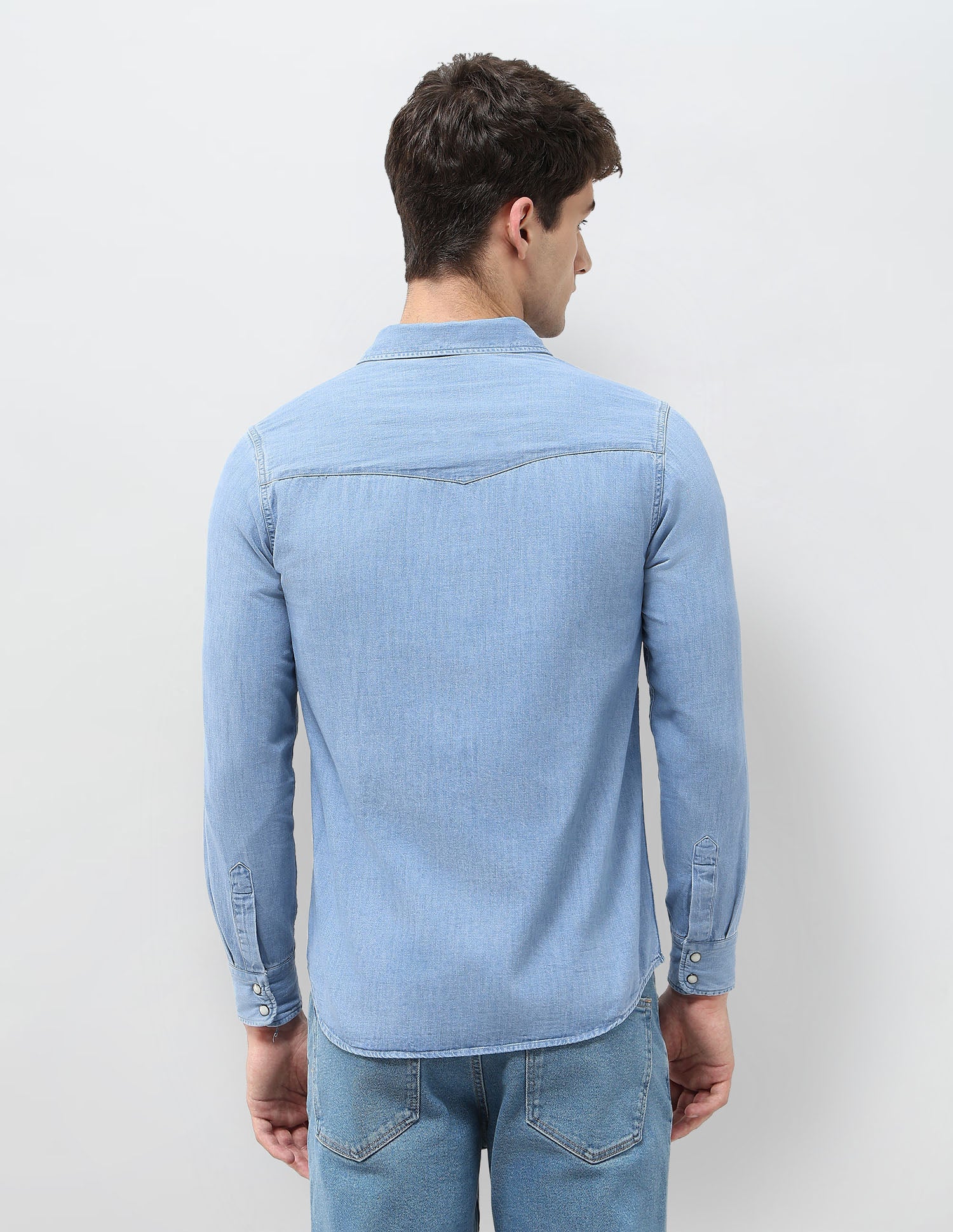 Slim Fit Twill Shirt Indigo - U.S. POLO ASSN. | Large