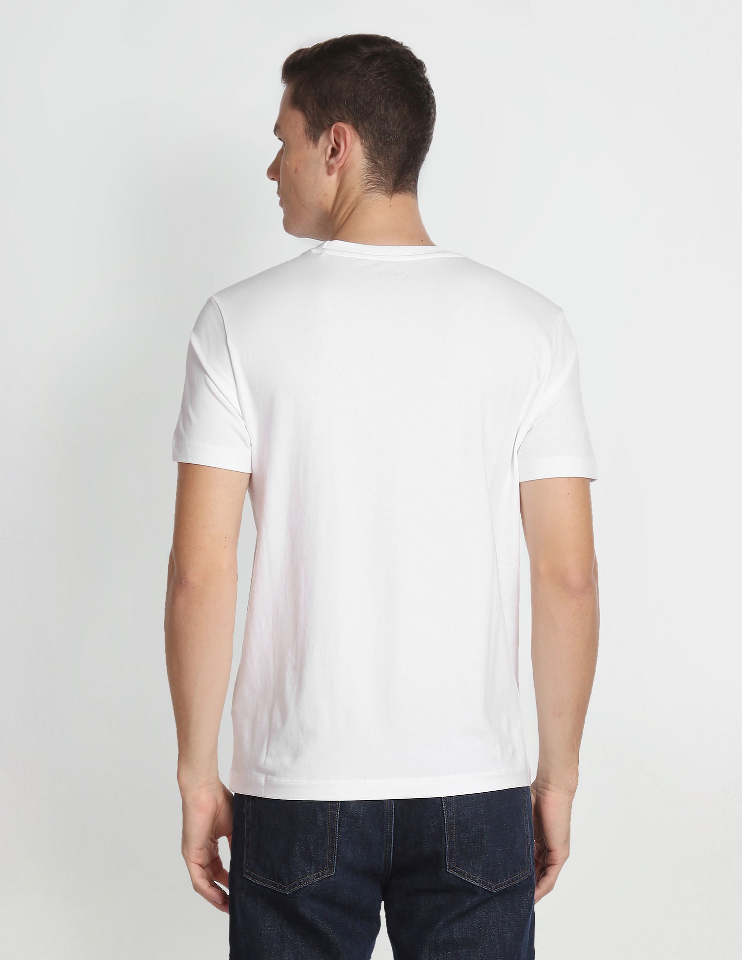 Crew Neck Slim Fit T-Shirt White - U.S. POLO ASSN. | Large