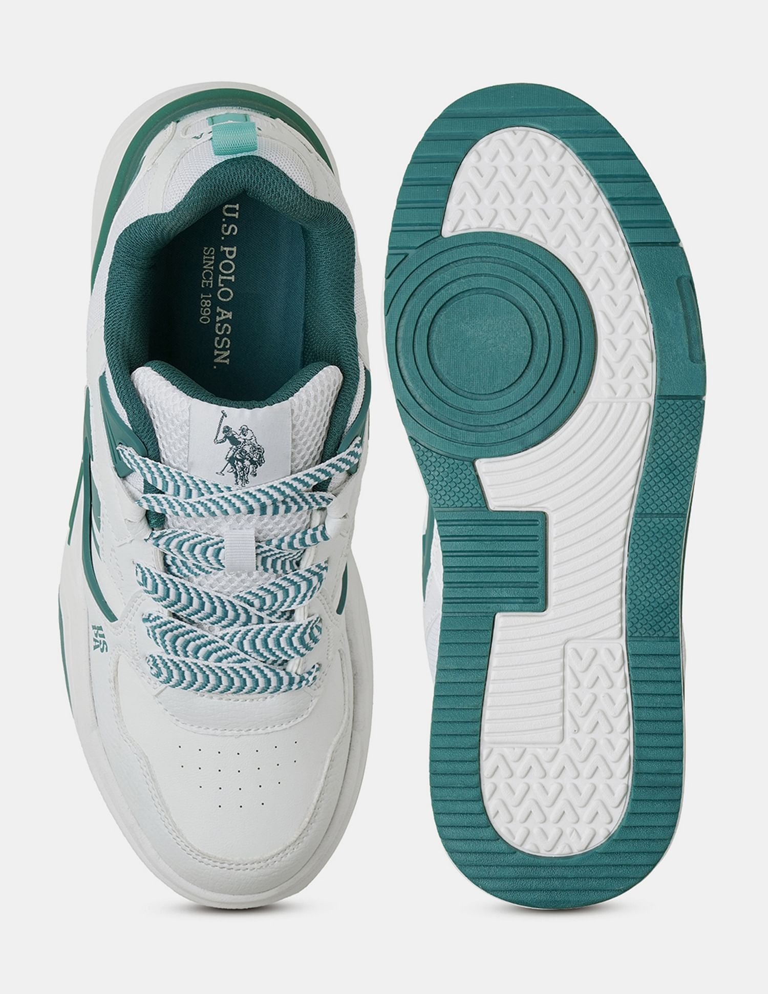 Men Damen Colour Blocked Sneakers White - U.S. POLO ASSN. | Large