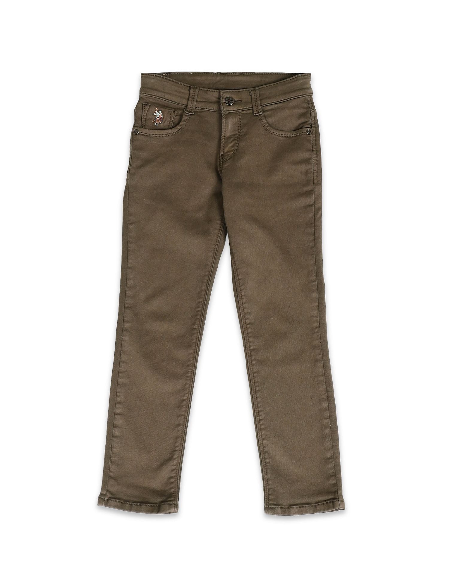 Slim Fit Rinsed Jeans Olive - U.S. POLO ASSN. | Large