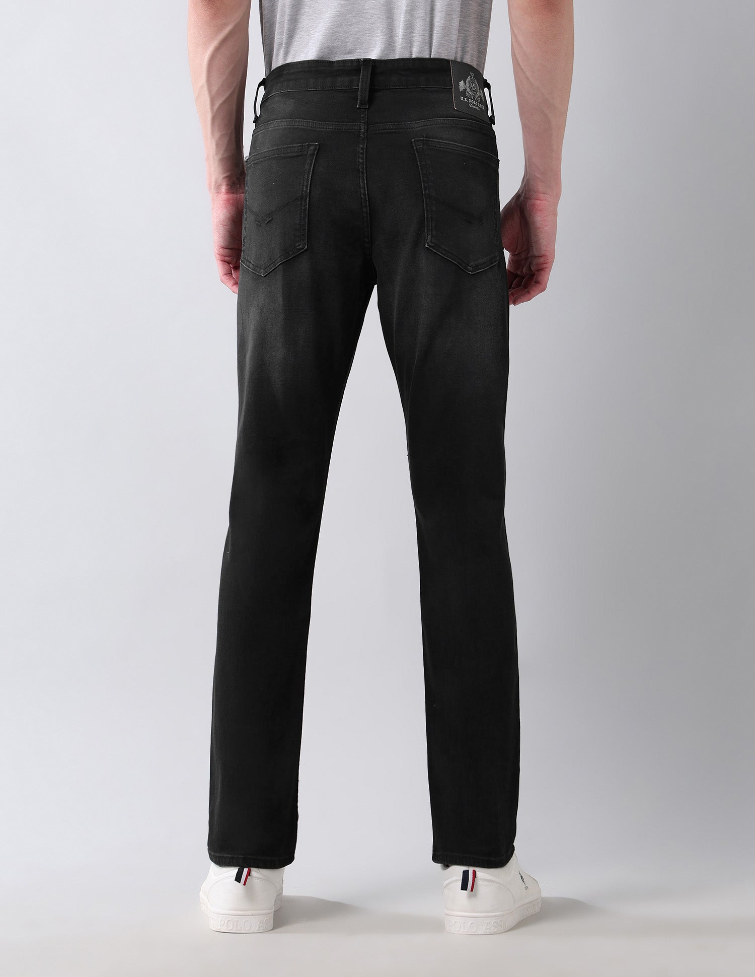Brandon Slim Tapered Fit Authentic Denim Jeans Black - U.S. Polo Assn. India | Large