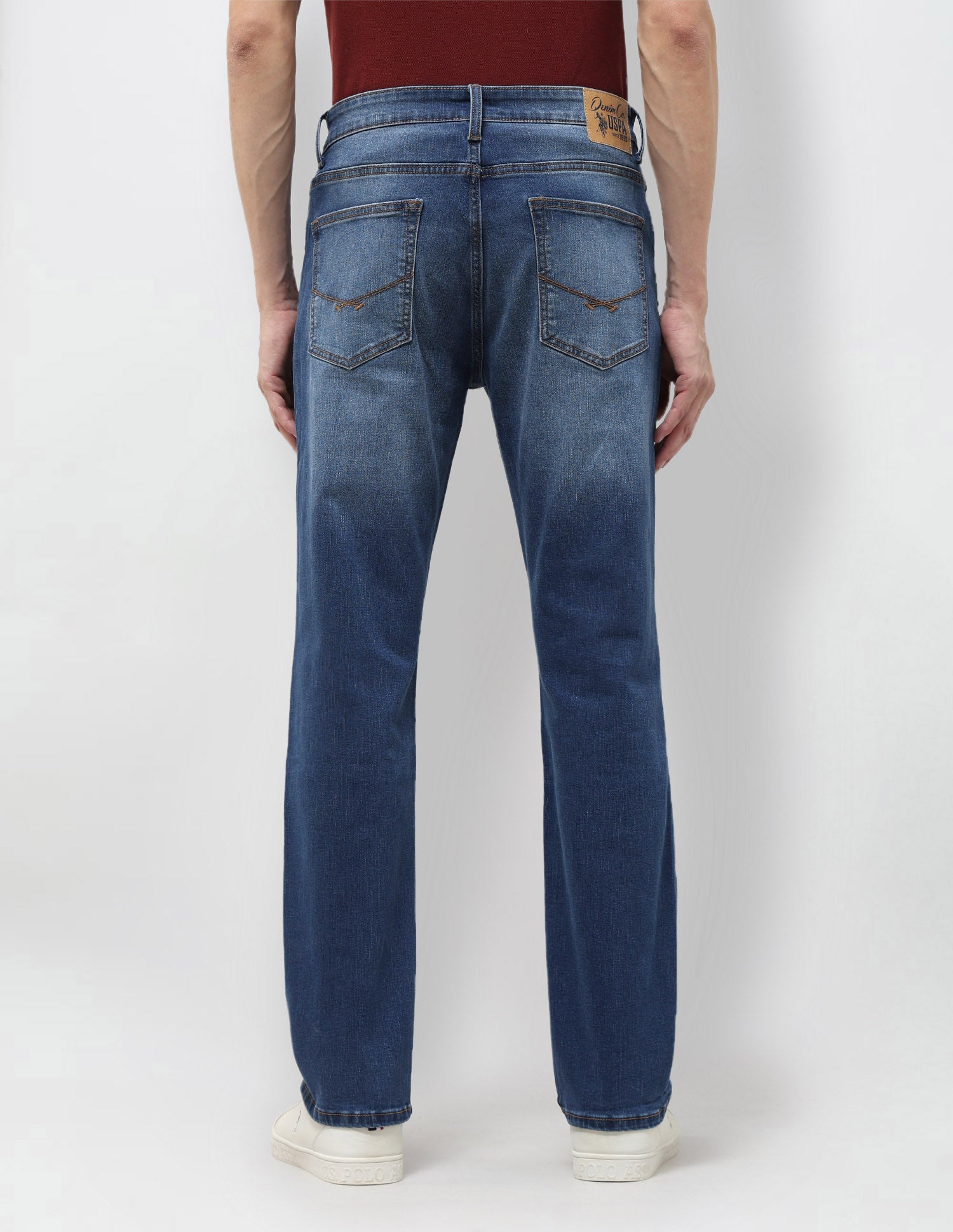 Harold Slim Straight Fit Blue Jeans Indigo - U.S. POLO ASSN. | Large