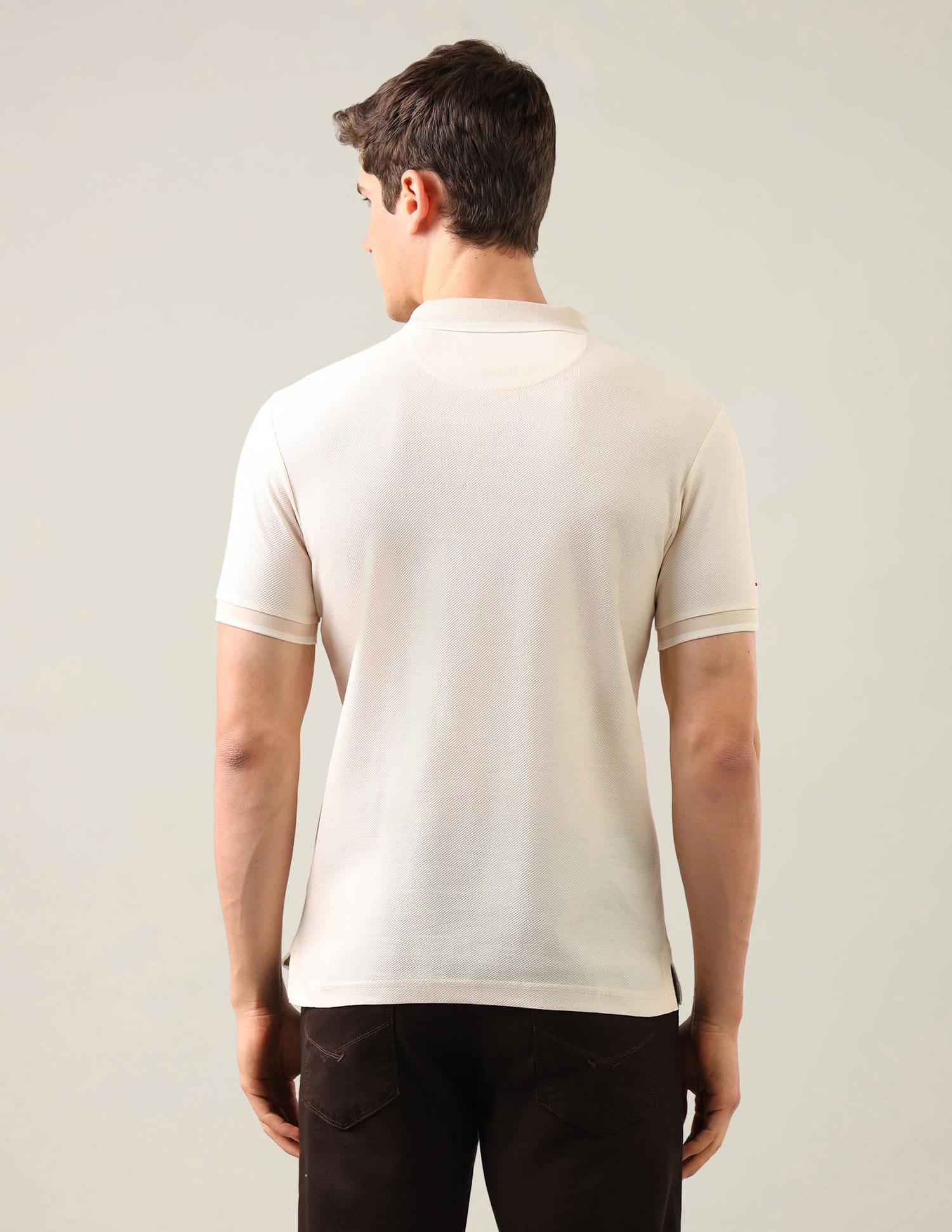 Solid Slim Fit Polo Shirt White - U.S. Polo Assn. India | Large