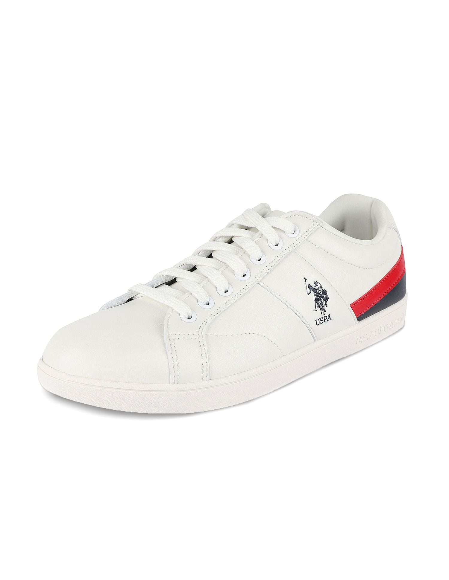 Panelled Lace Up Salvin 2.0 Sneakers Off-White - U.S. POLO ASSN. | Large
